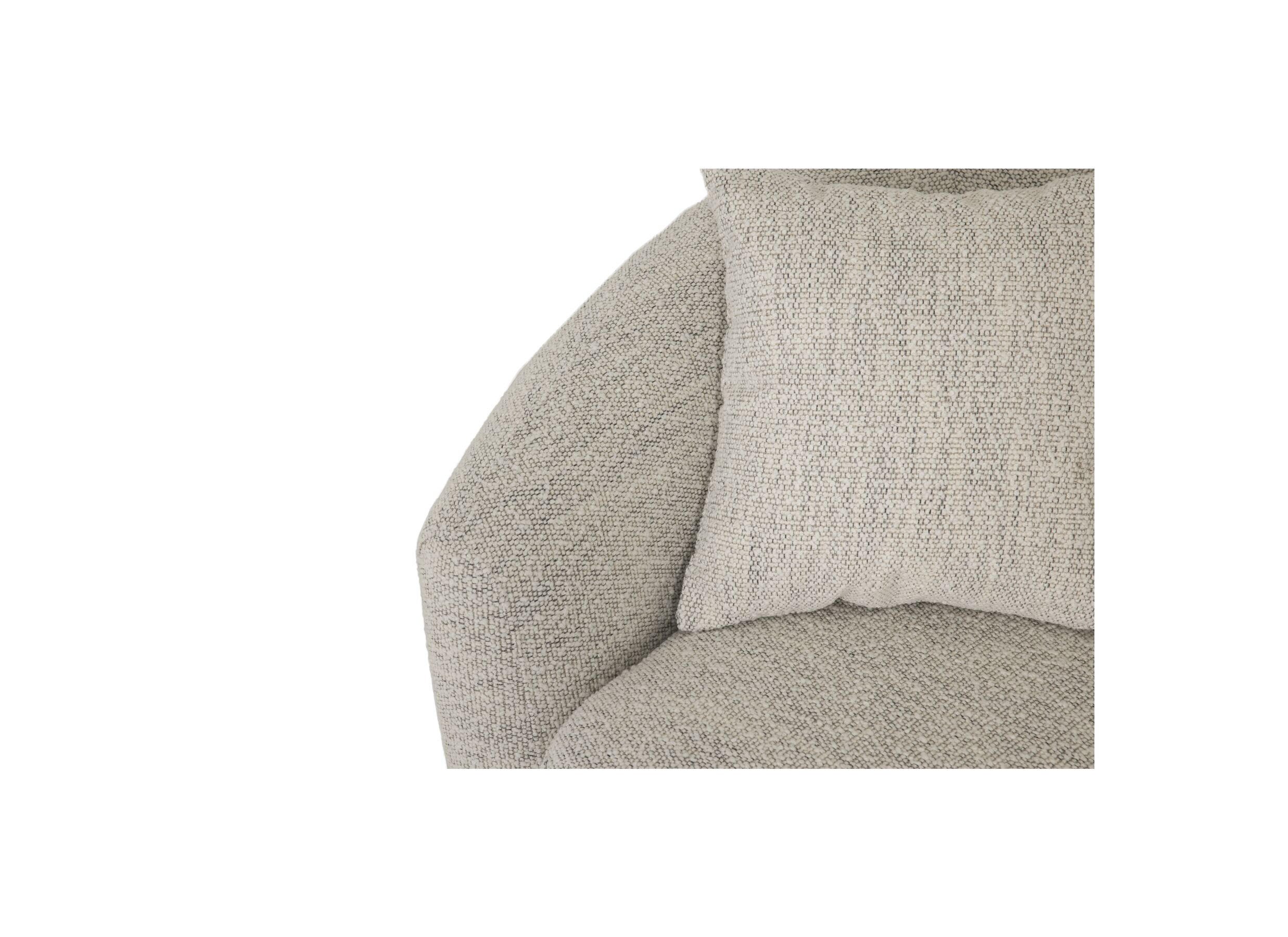 Detailfoto - Draaifauteuil Rush 133x104x76cm - stof - cotton