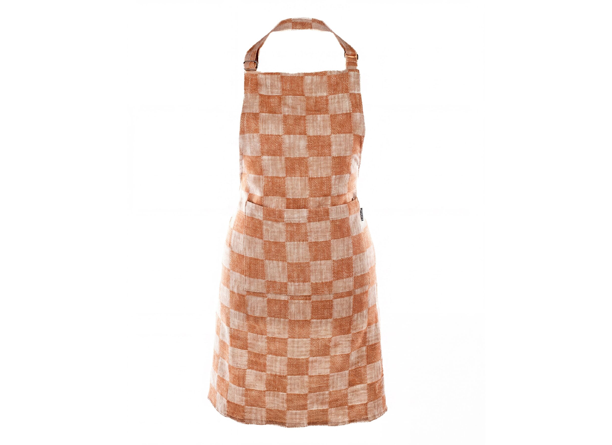 Keukenschort Harriet 74x85cm - katoen - roest - Tablier de cuisine Harriet 74x85cm - coton - rouille