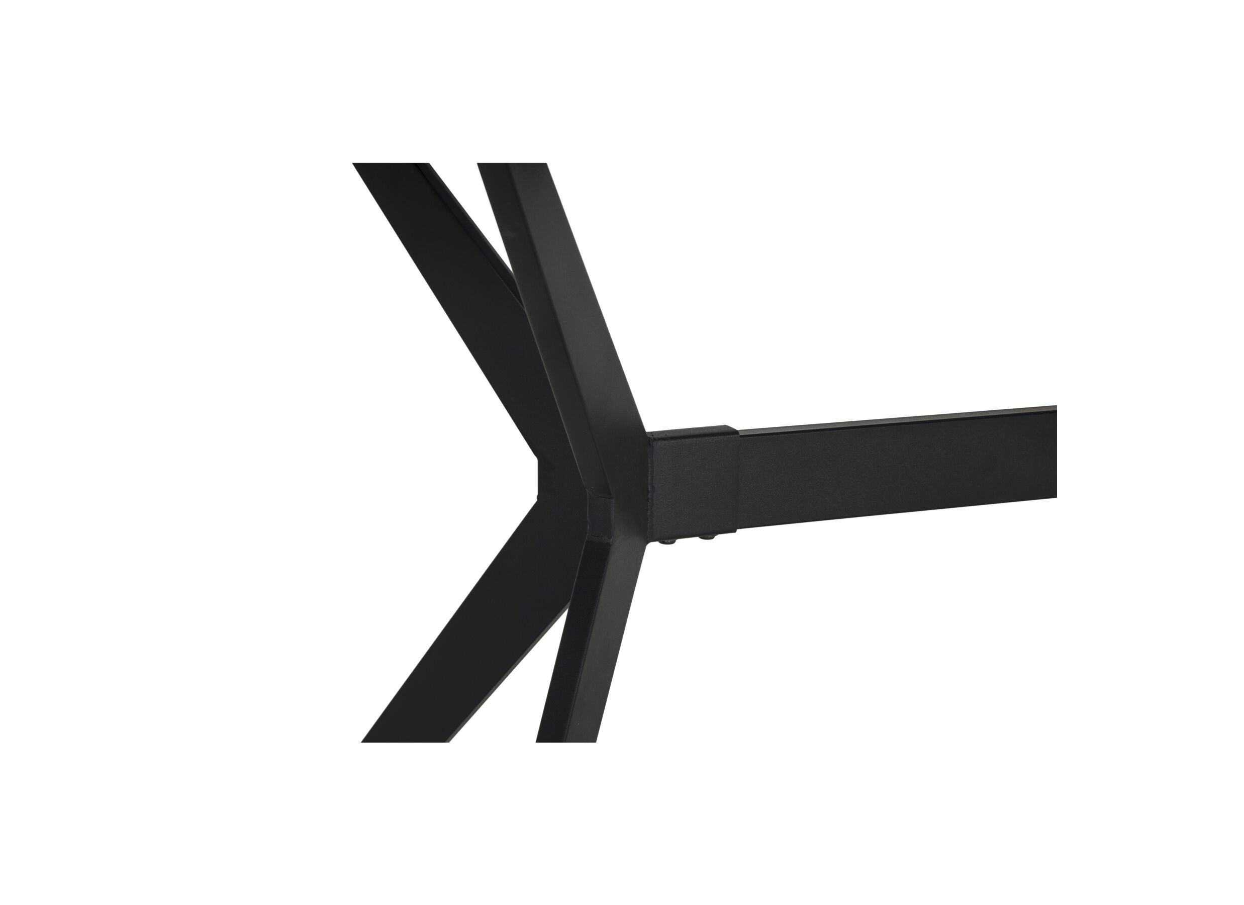 Detailfoto - Tafel Zins 160x90cm - metaal - glossy Italian grey