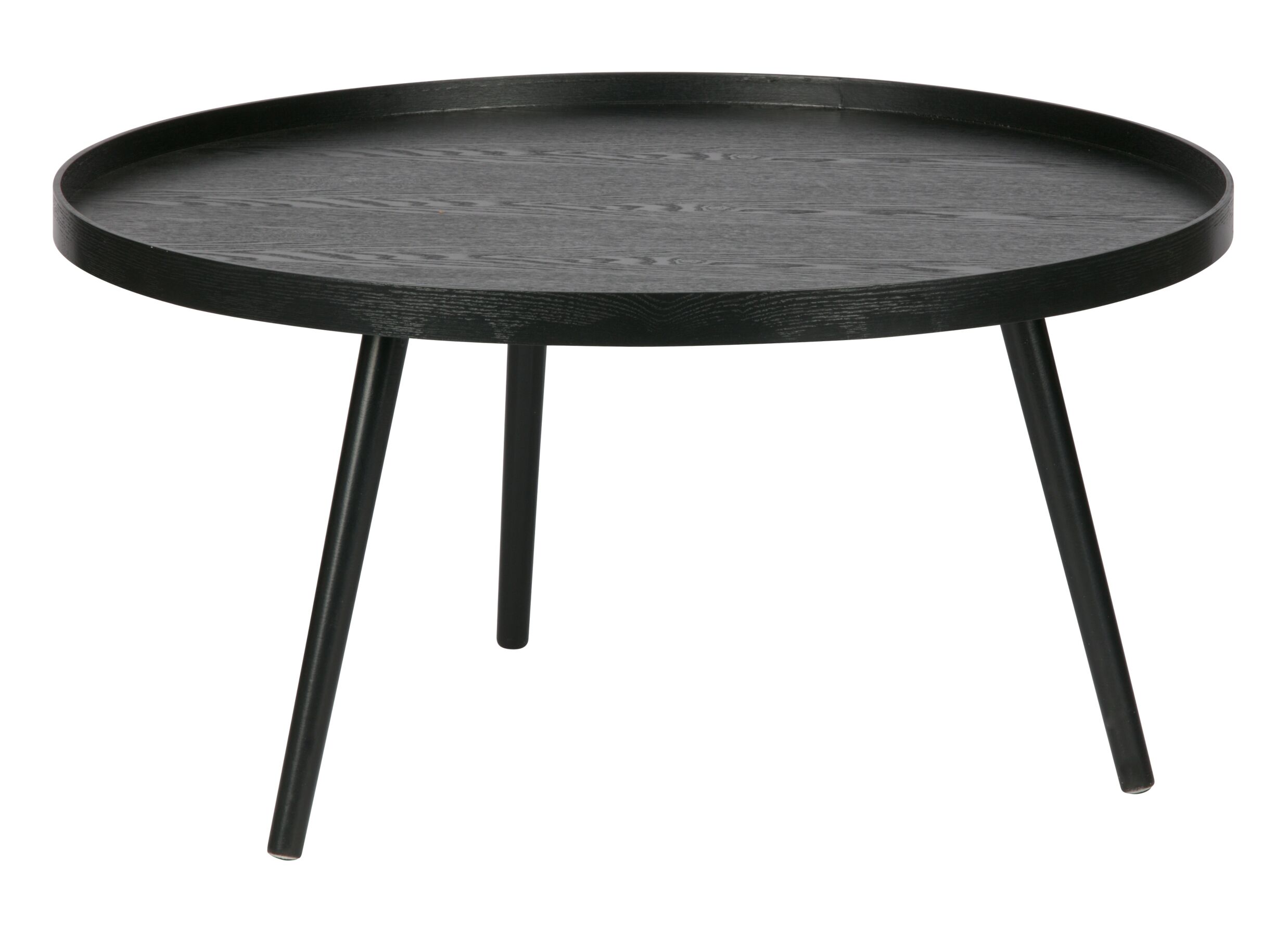 Plus Important - Table d'appoint Ø78cm - MDF - noir