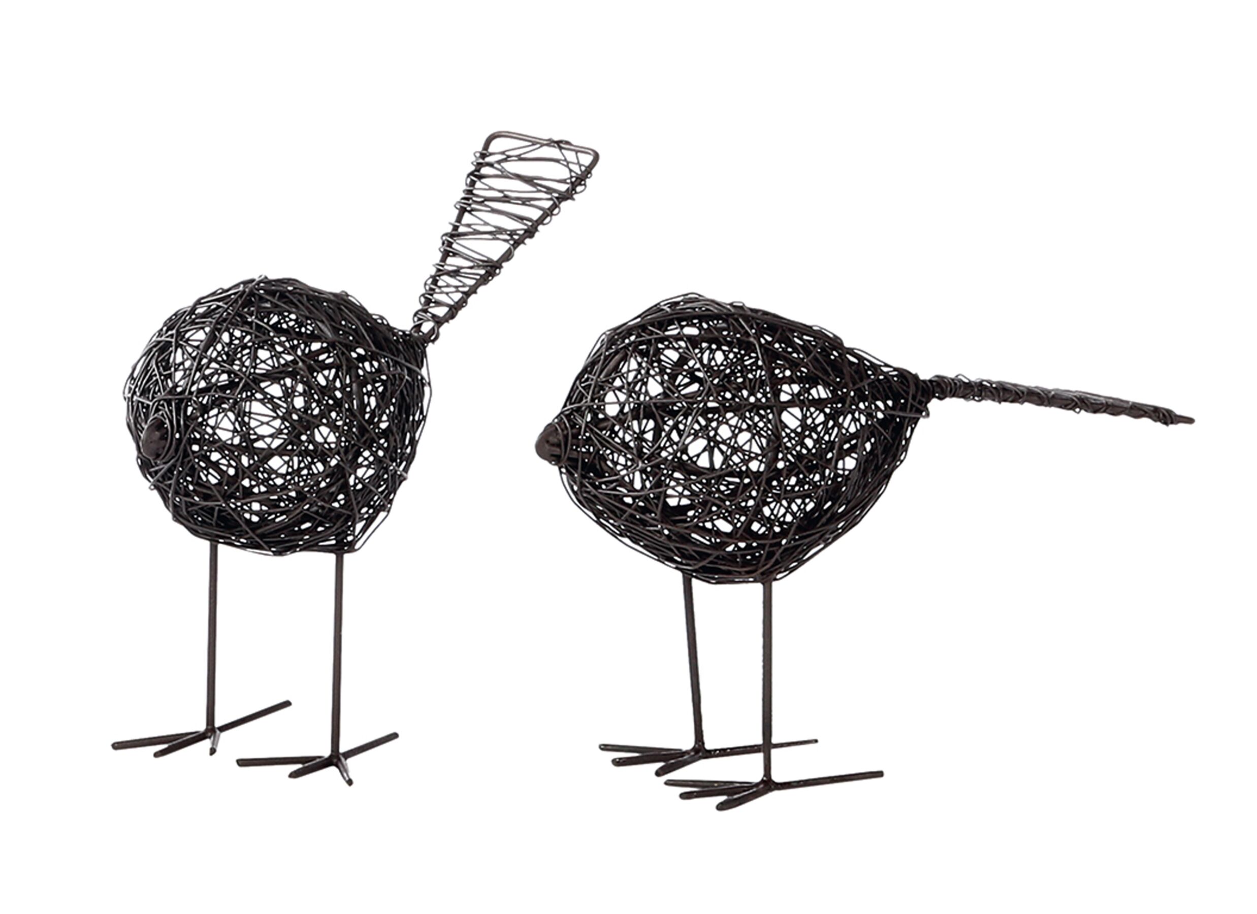 Figuur Amari Vogel 18xH14cm - metaal - zwart - Figuur Amari Vogel 18xH14cm - metaal - zwart