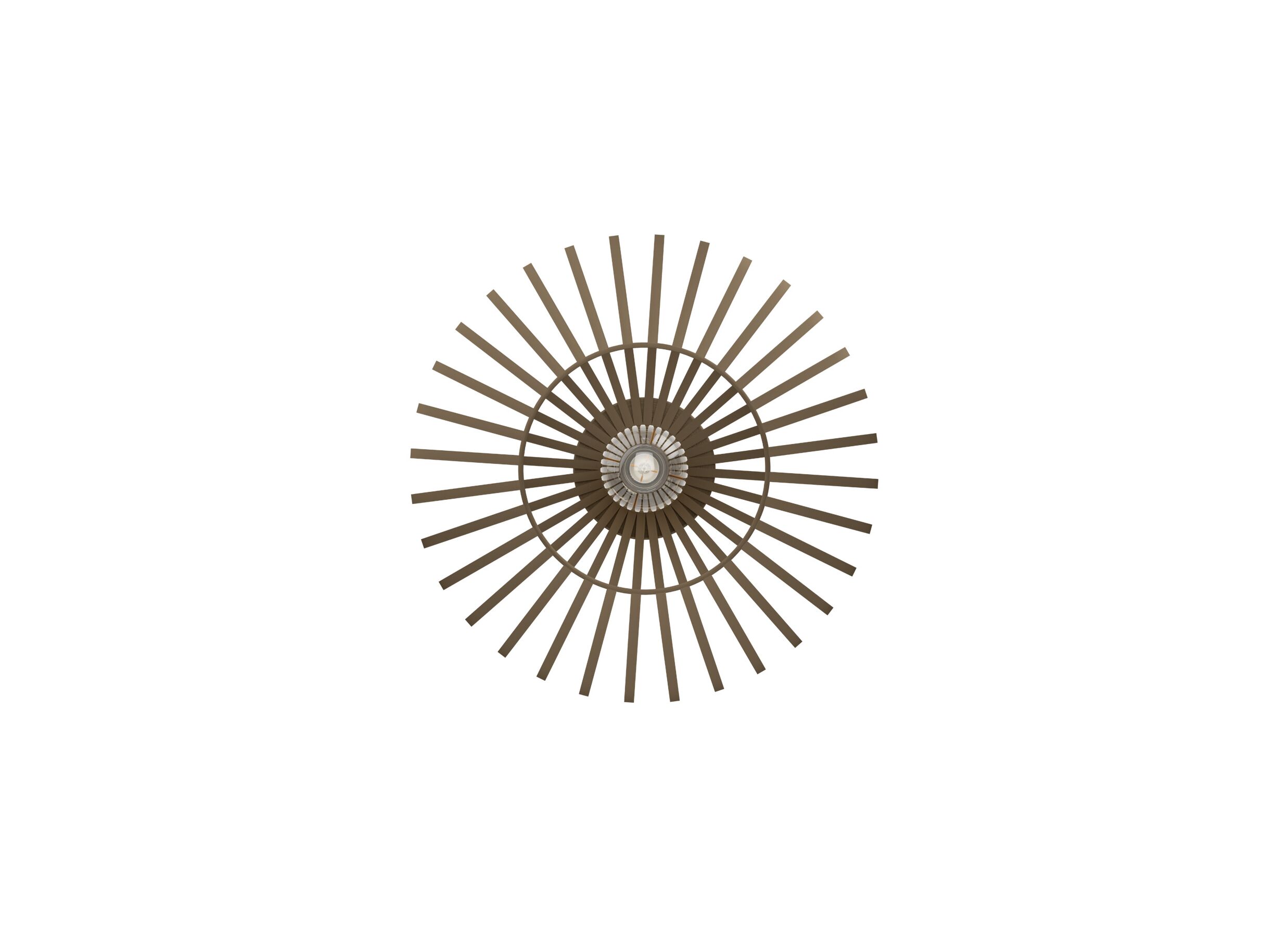 Aperçu - Plafonnier Espinal Ø38,5cm acier bronze