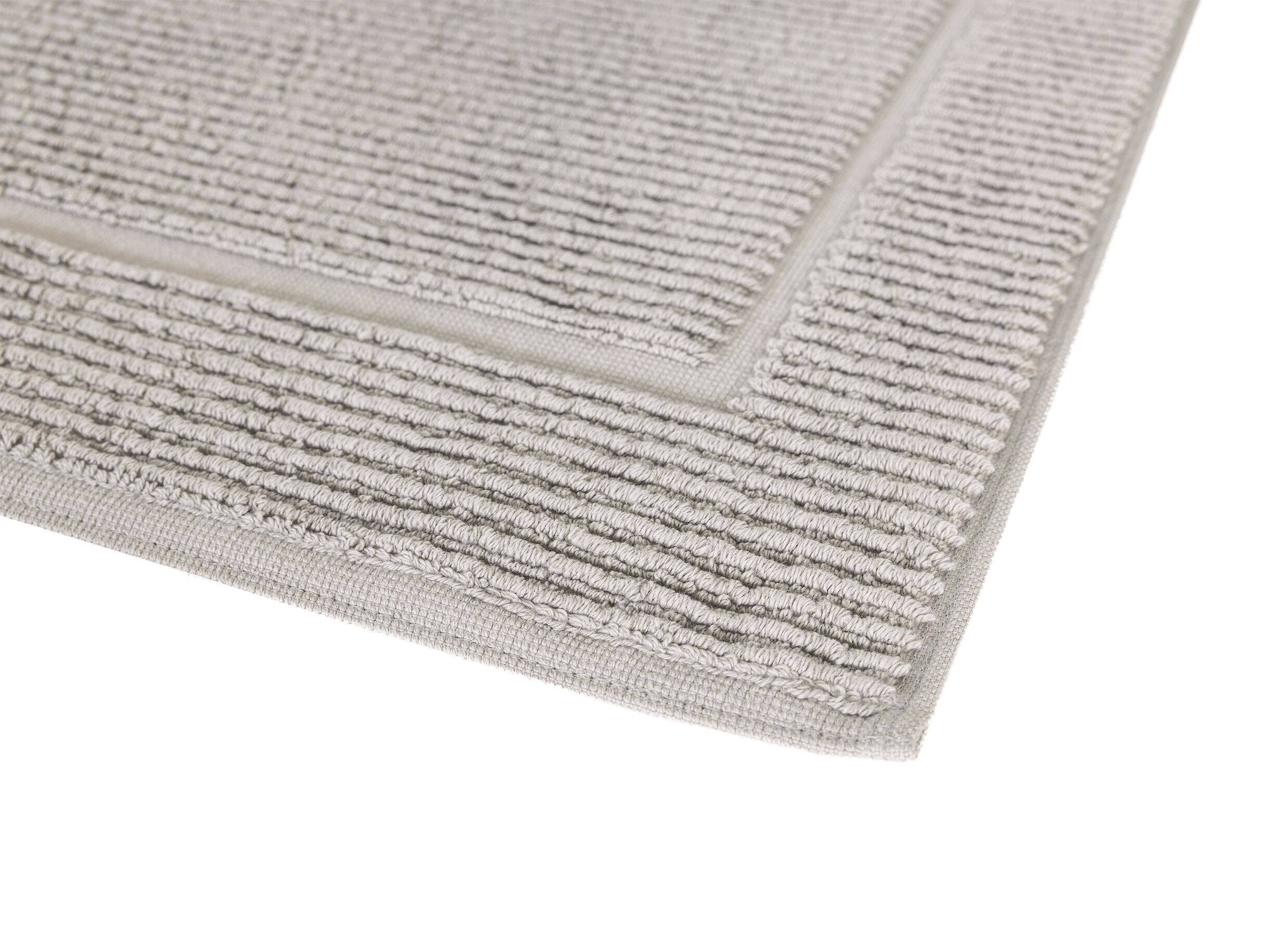 Detail - Tapis de bain Riva 60x100cm - coton - mouse