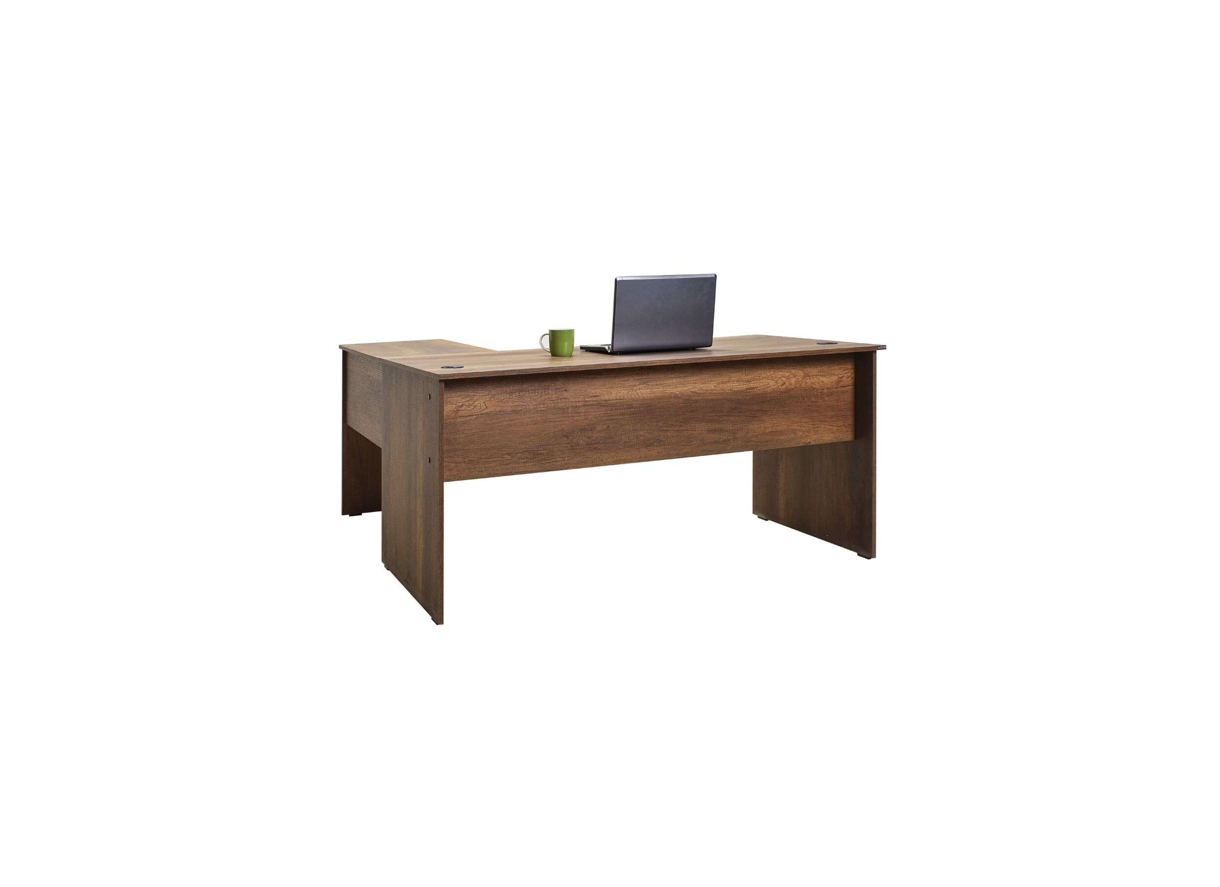 Hoekbureau Meradi 160x144cm - melamine - oslo walnut