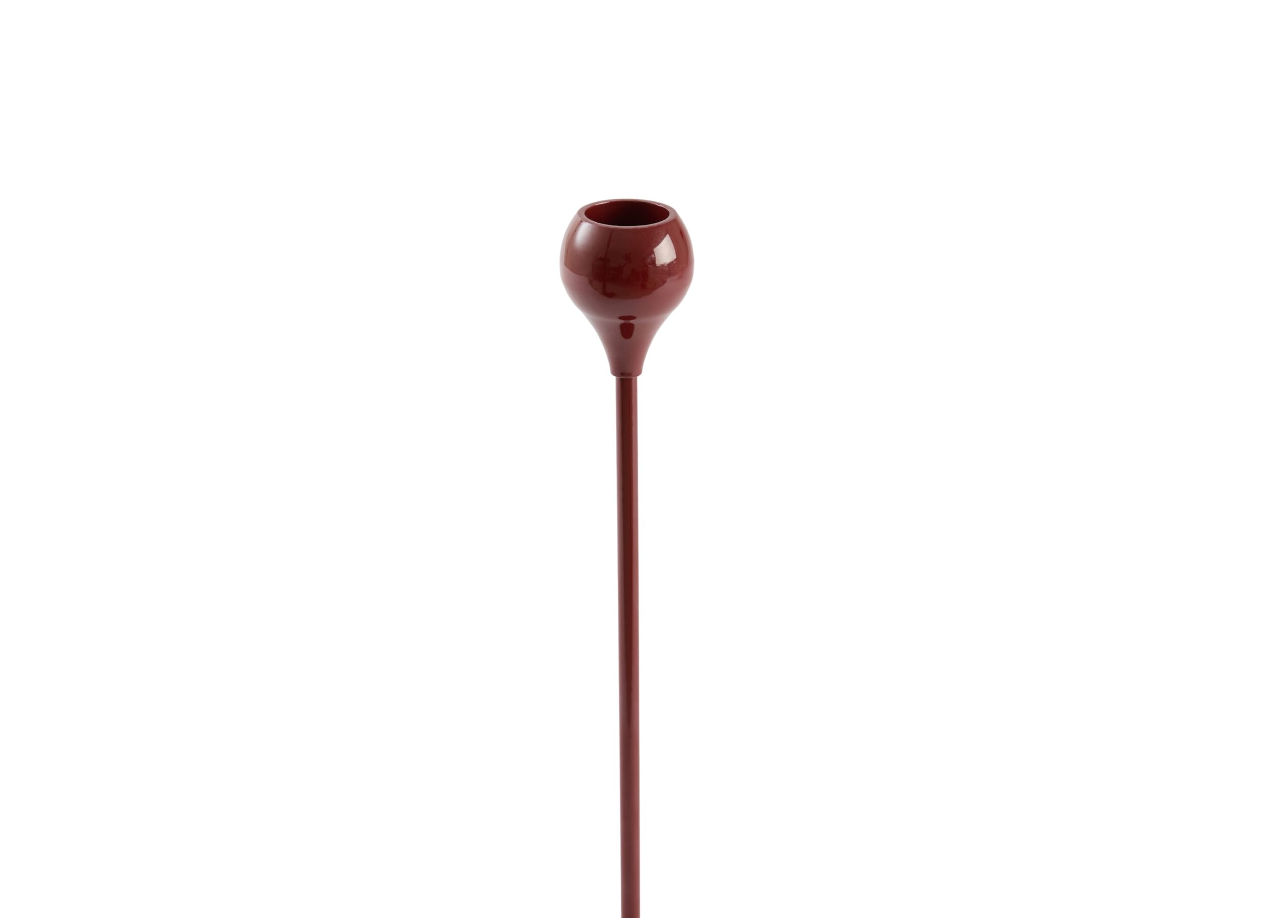Detail - Porte-bougie Samui H20cm - métal - burgundy
