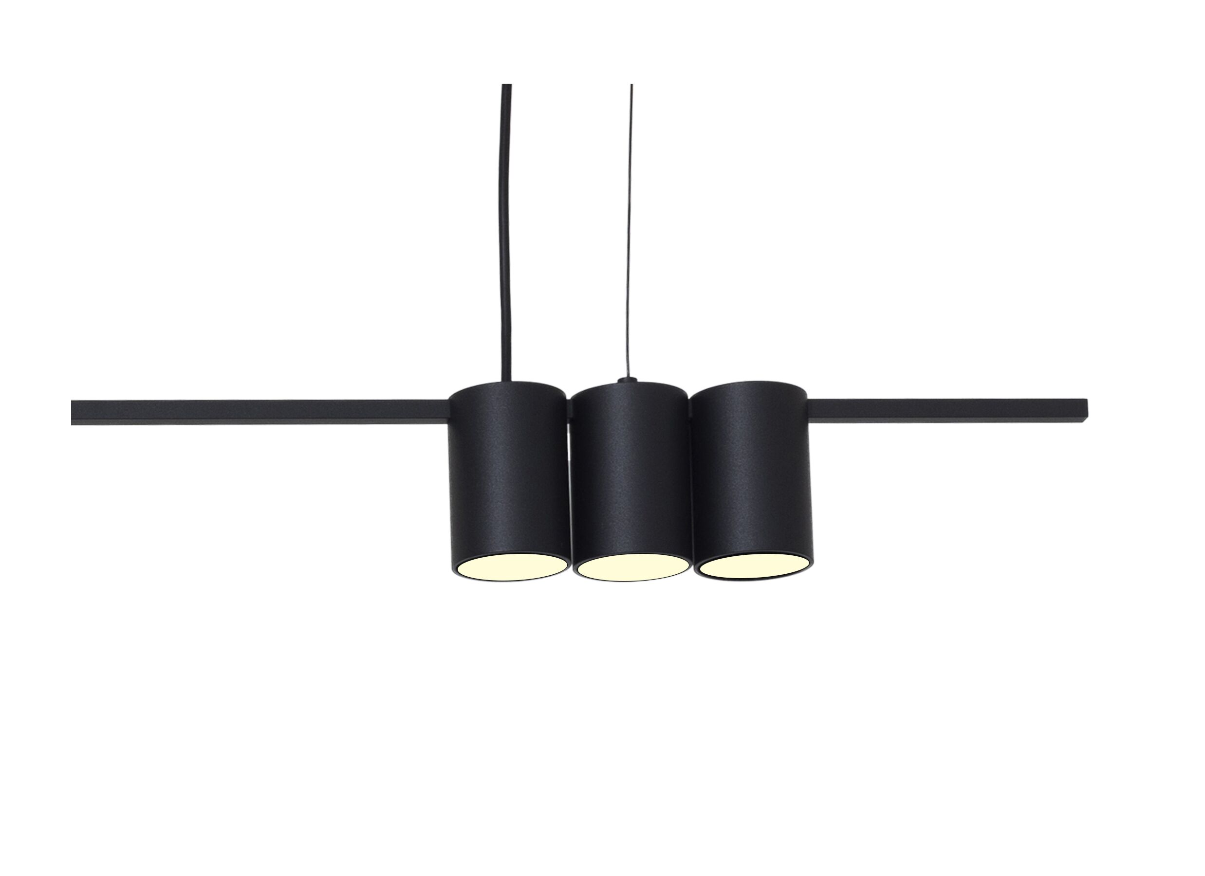 Detail - Suspension 100cm 5xGU10 - aluminium - noir