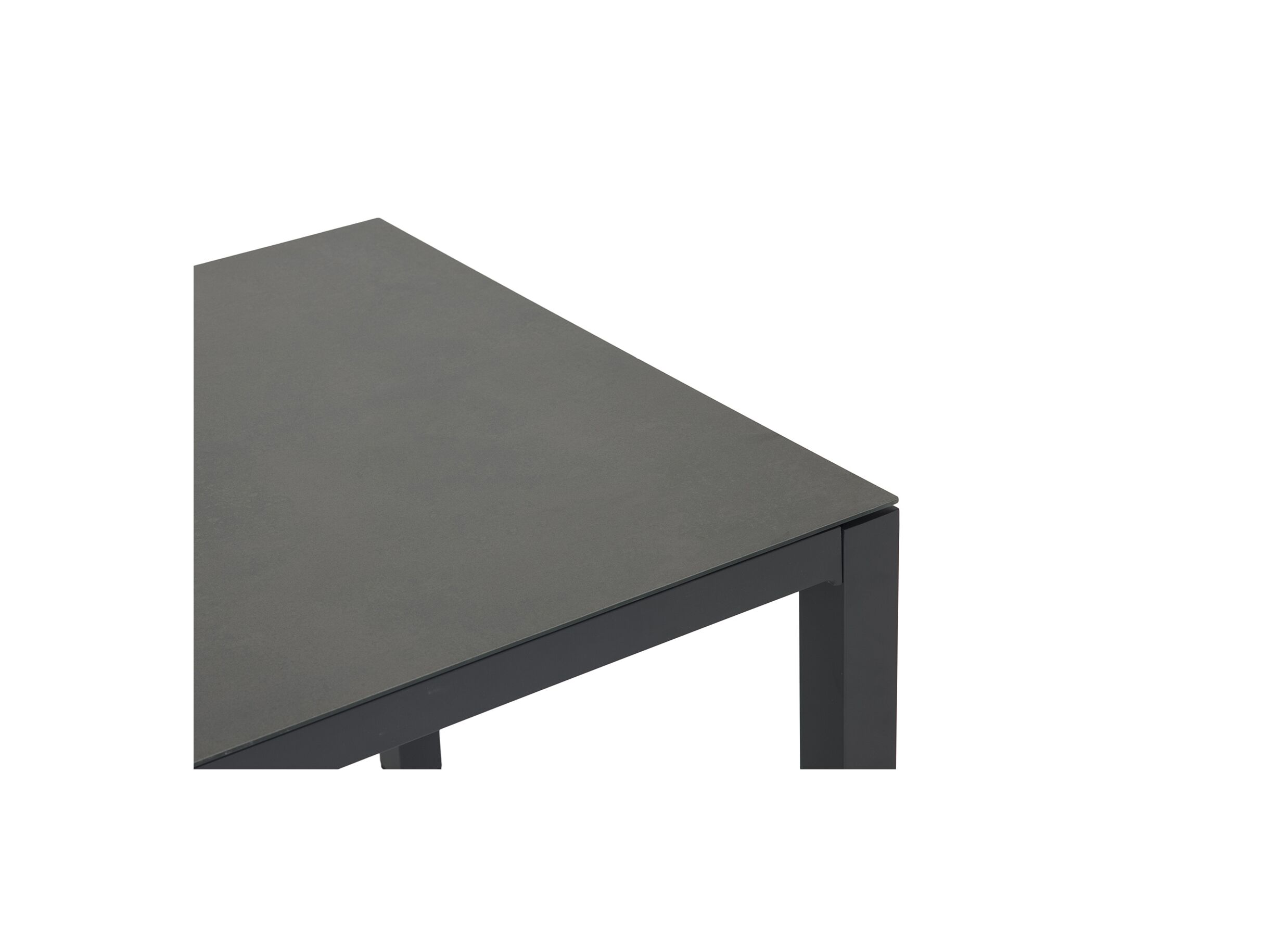 Detail - Table de jardin Breeze 80x80x74cm - aluminium - gris
