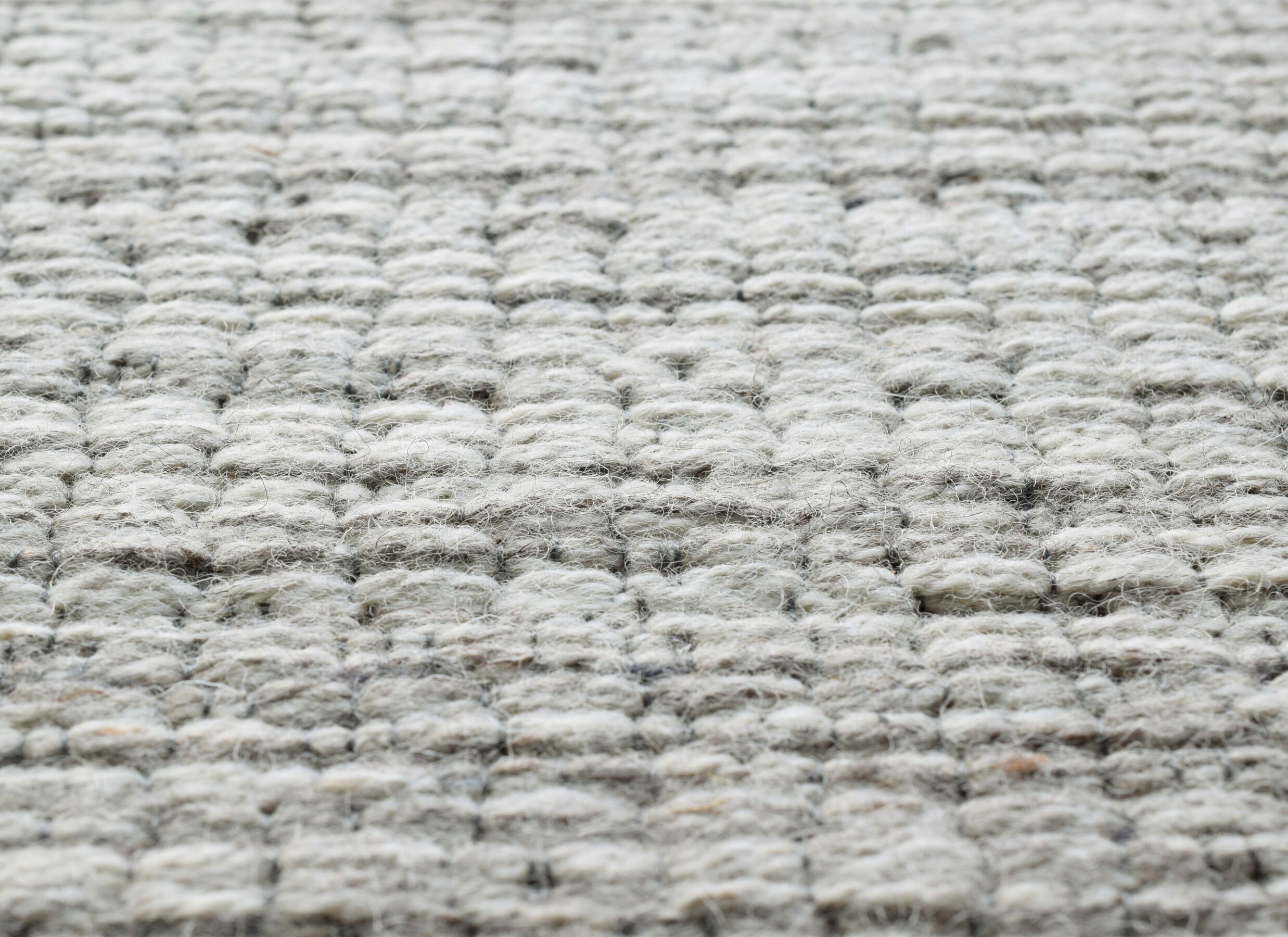 Detailfoto - Rond tapijt Himalaya Ø200cm - wol - lichtgrijs