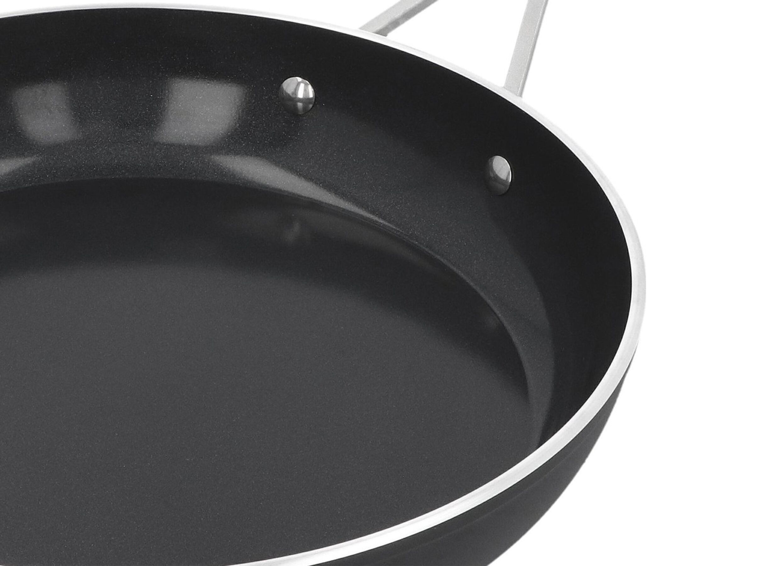 Detail - Poêle Alu Industry 3 Ø20 & Ø24cm - aluminium & Ceraforce - noir lot de 2