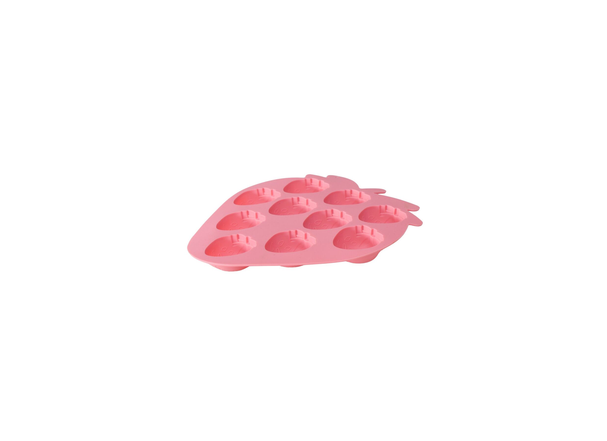 Ijsblokjesvorm Fragola 19cm - silicone - roze - Moule à Glaçons Fragola 19cm - silicone - rose