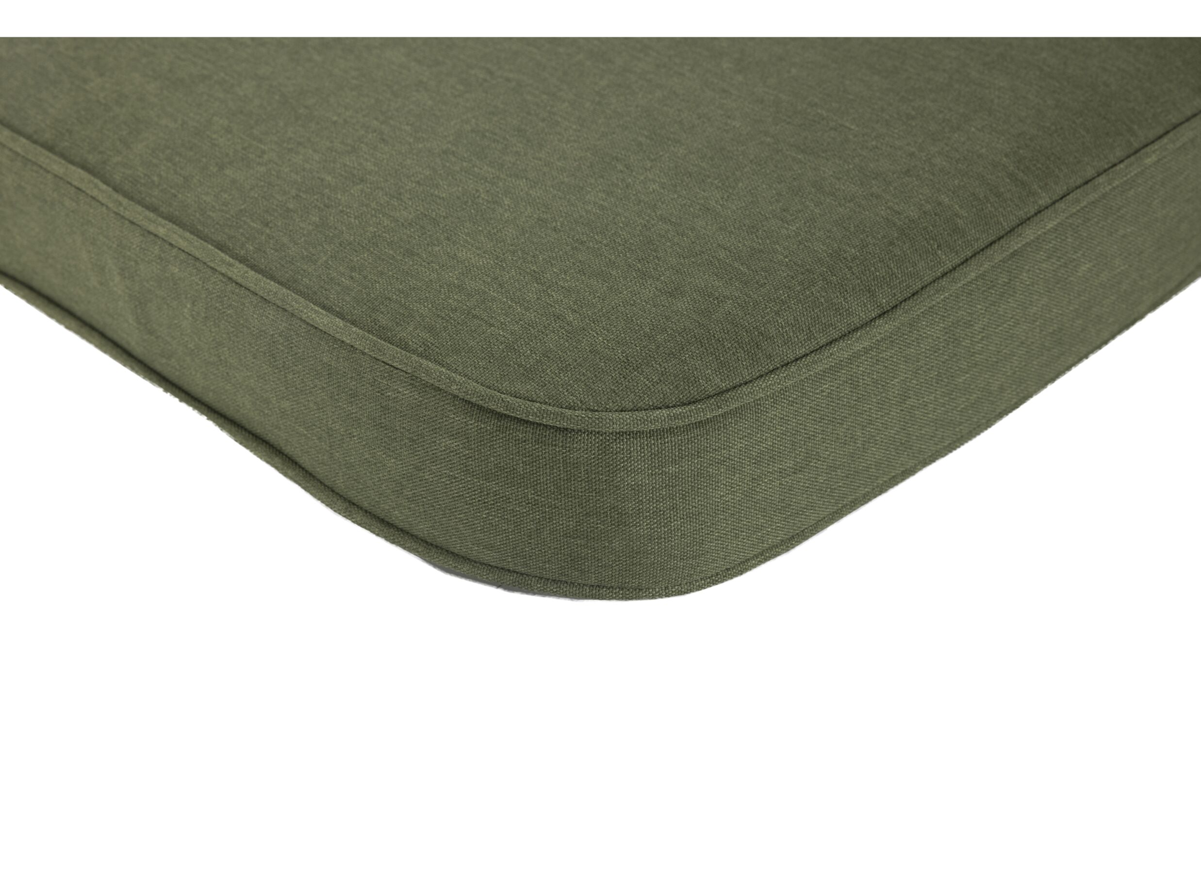 Detail - Coussin en osier Jono 46x49cm - fibre polyester - vert
