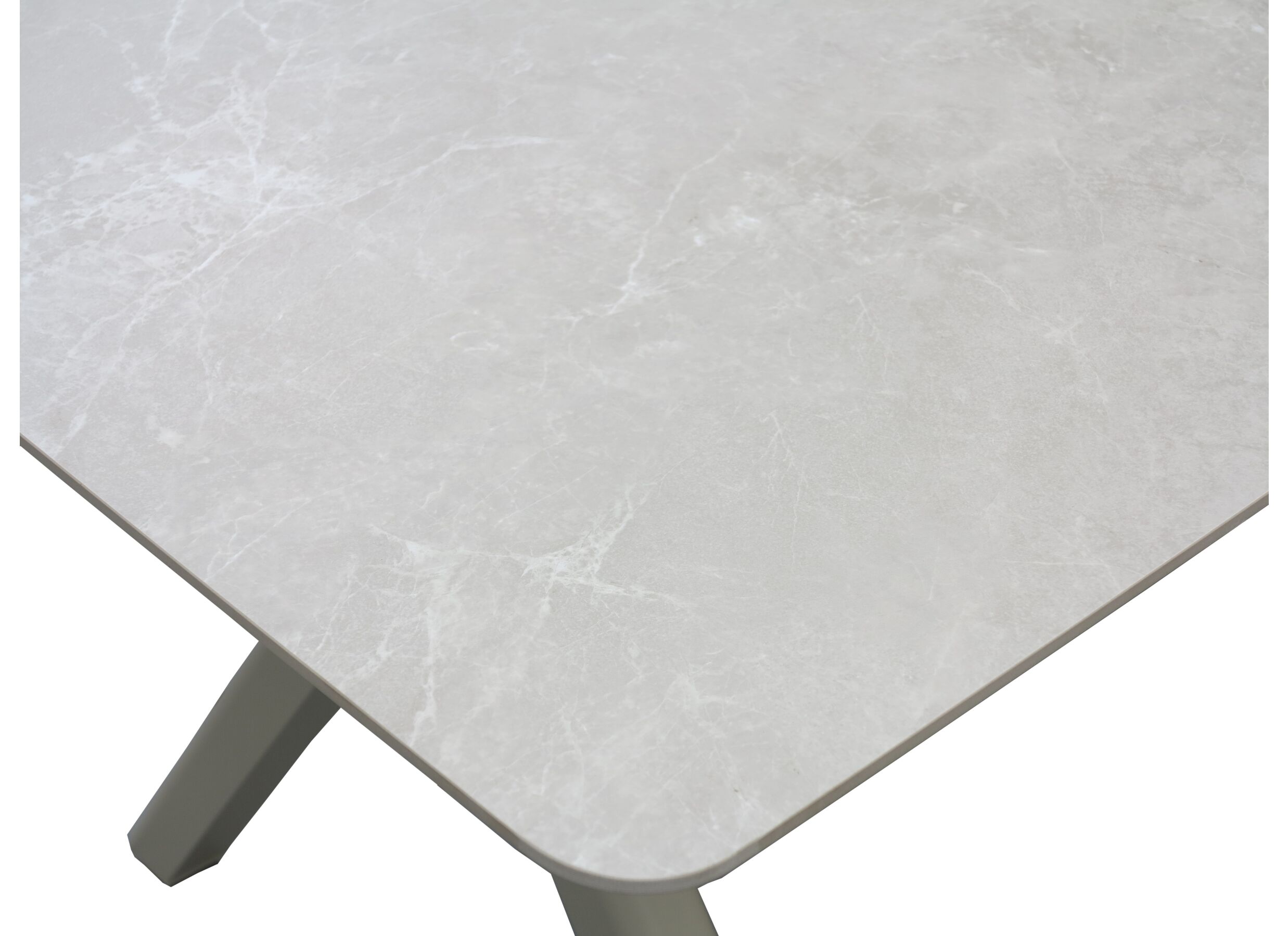 Detail - Table de jardin Oregano 160x90cm - aluminium MDF - greige