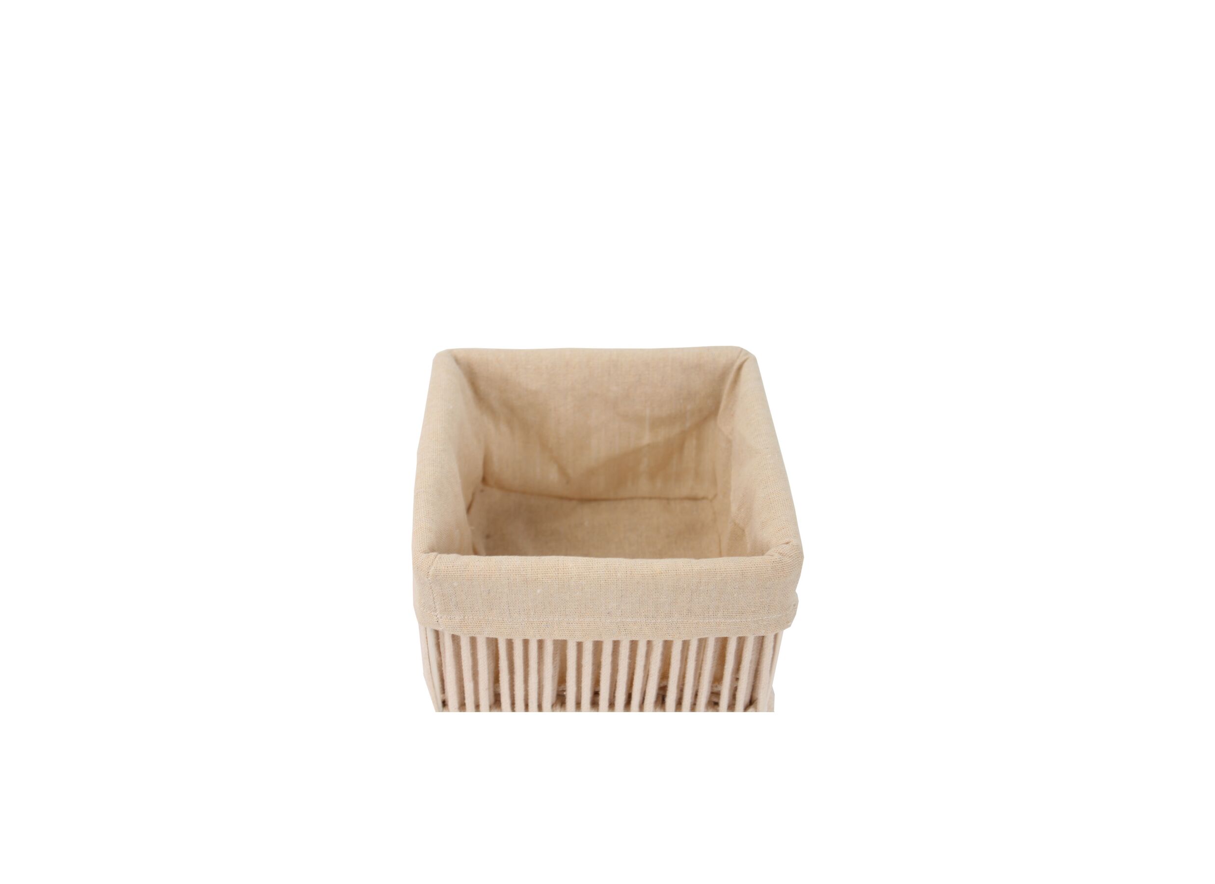 Detail - Panier Solea lot de 2 - corde tressée & coton - beige