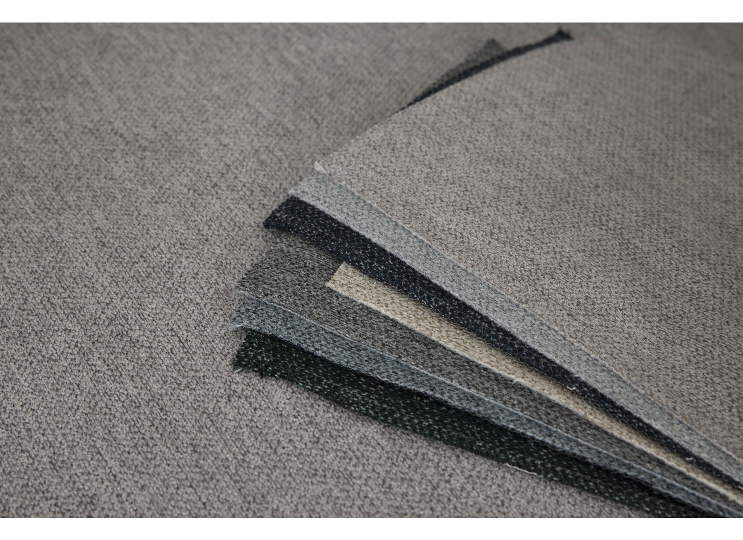 Hoeksalon Sub 302x243cm - stof - zilvergrijs met relax