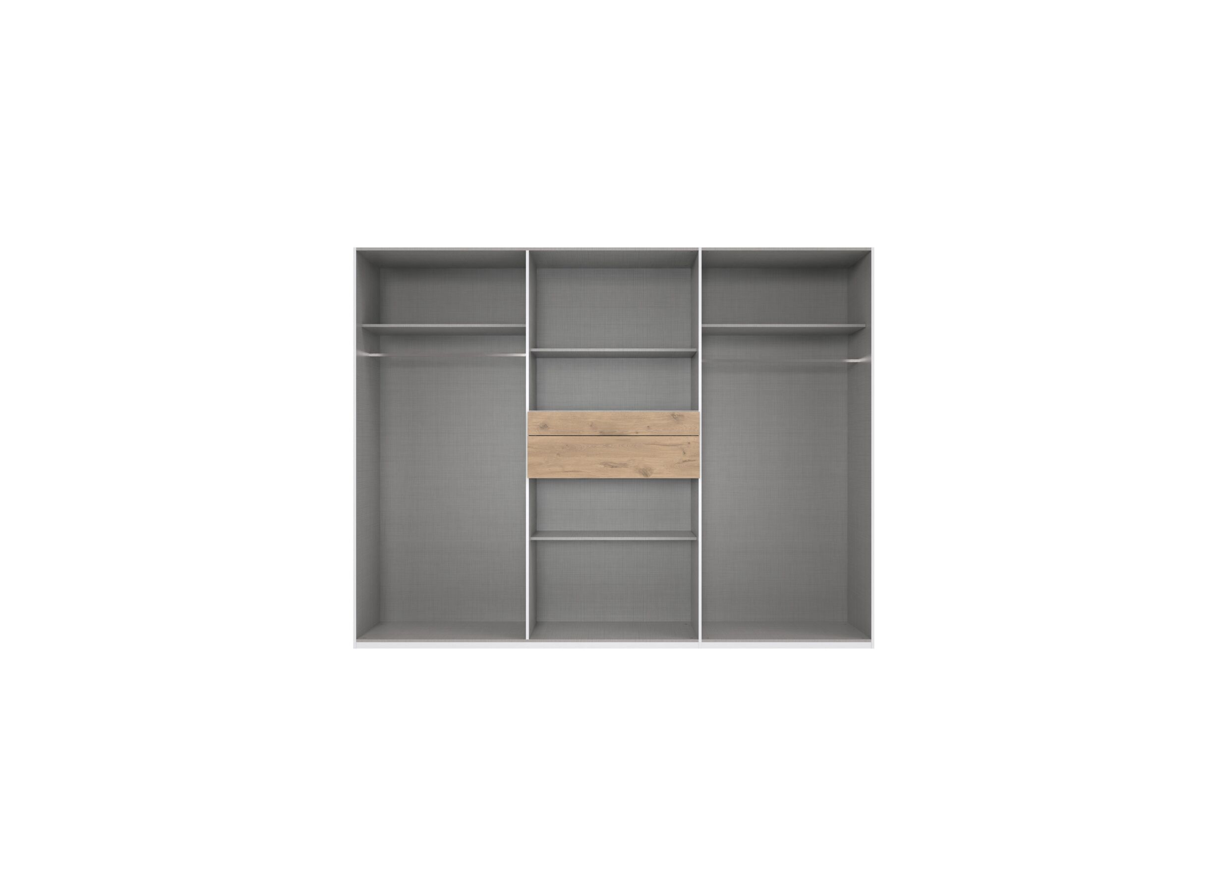 Indeling - Kleerkast Moldau 270cm - decor - viking oak