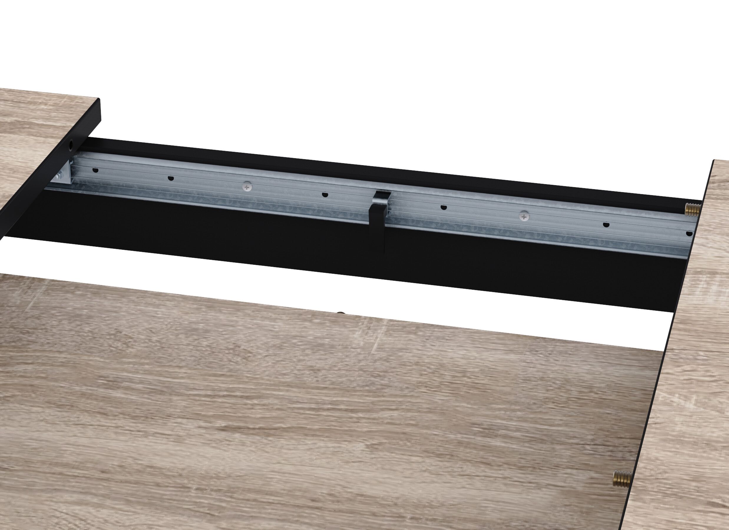 Detailfoto - Tafel Wayne 155/205x90cm - decor - eik/zwart
