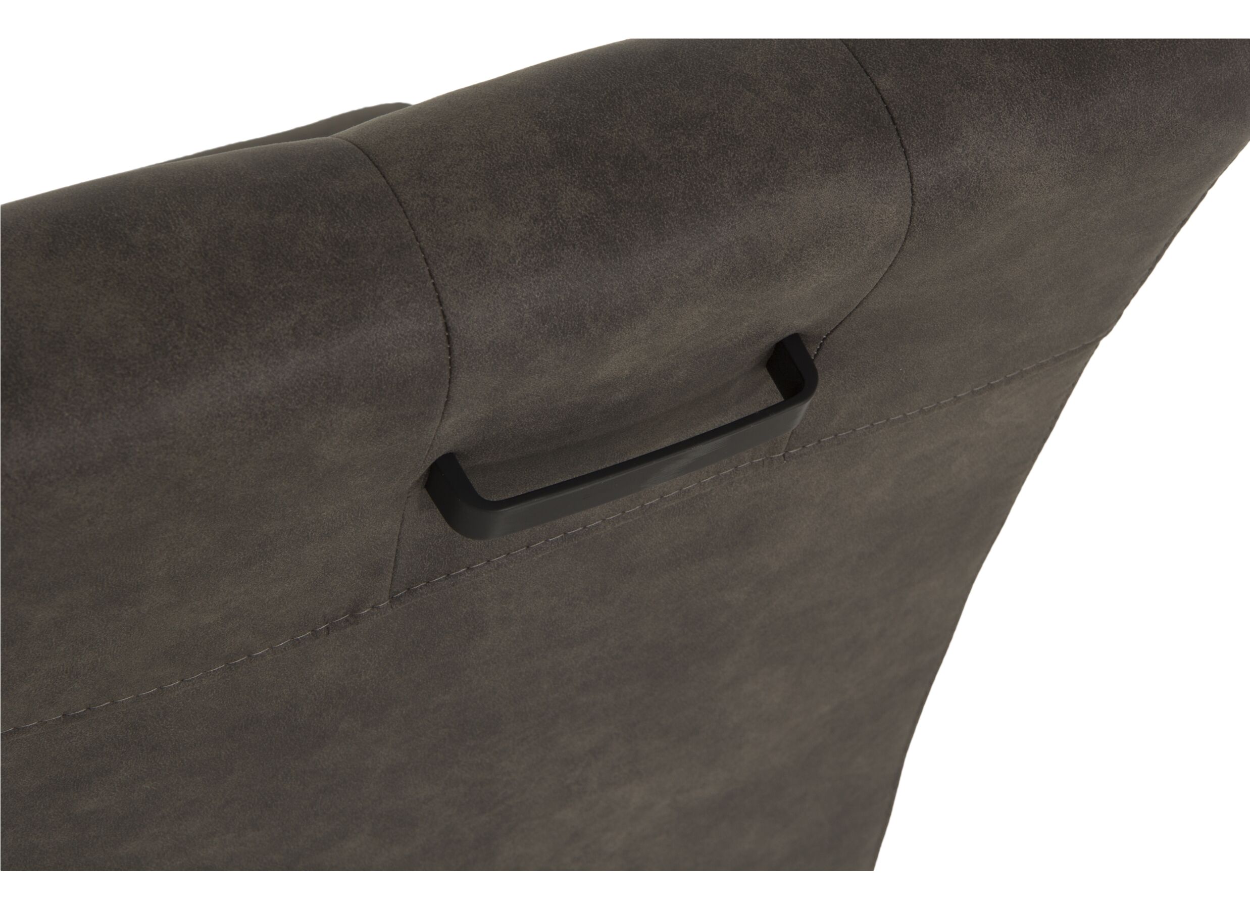 Chaise Dakar 52x72x97,5cm - microfibre - anthracite