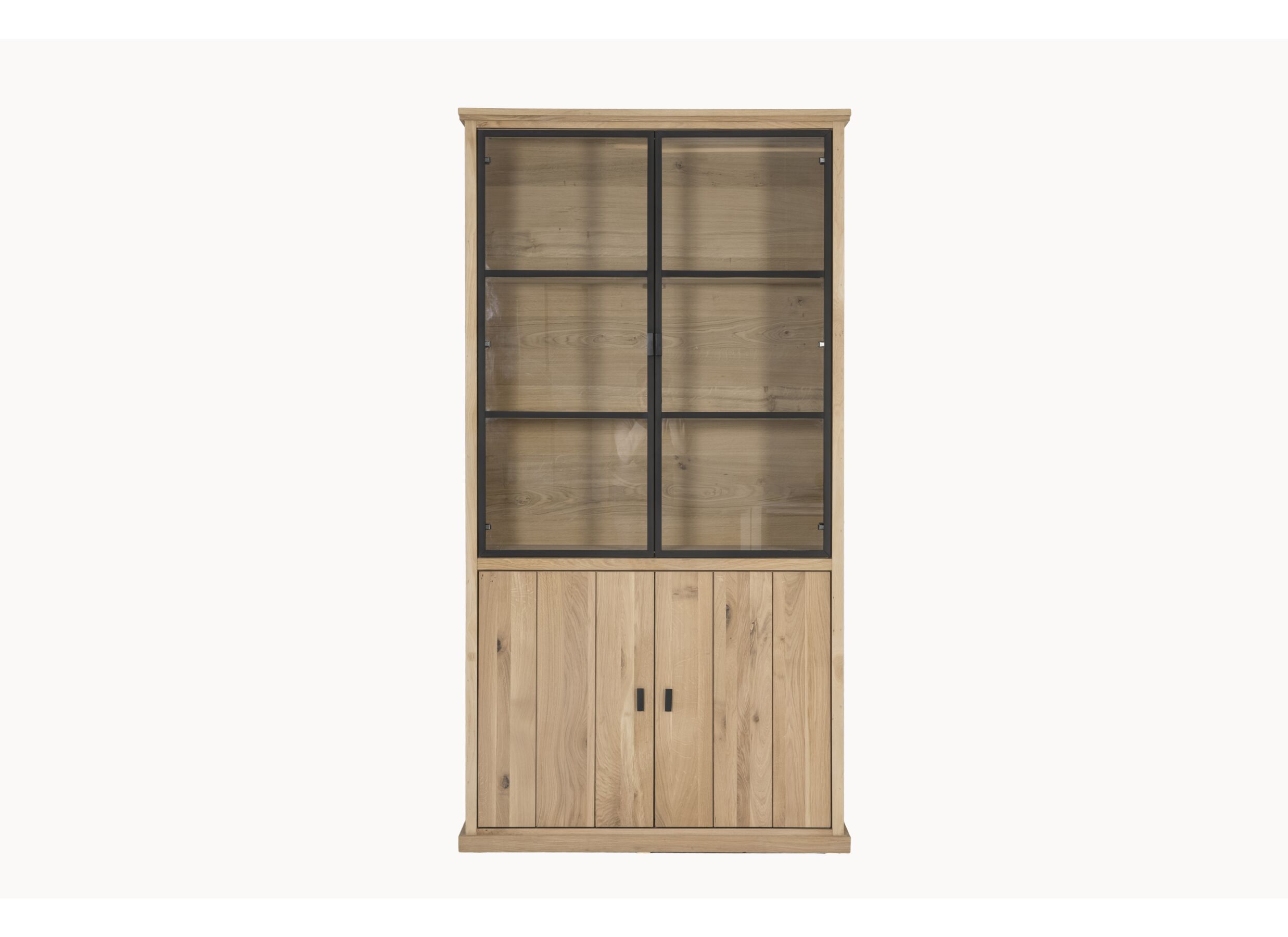 7cm - Vitrine Grimaldi 120,7cm - chêne massif - naturel