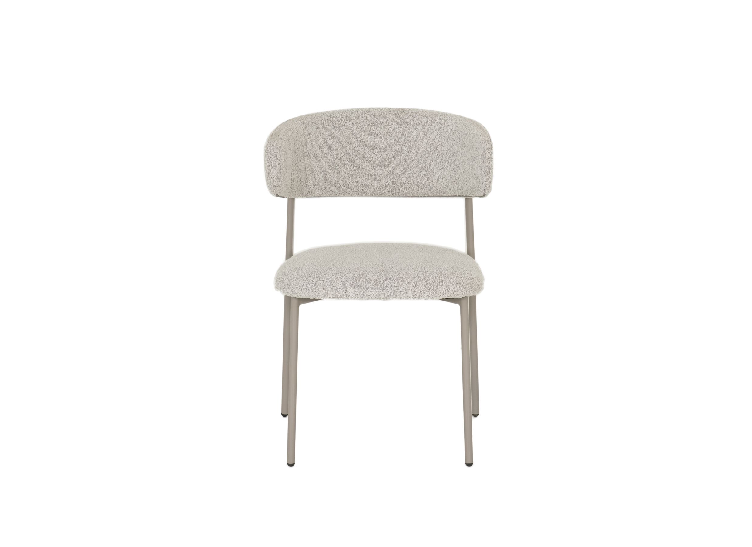 Overzichtsfoto - Stoel Luke 54,5x58x79cm - bouclé - taupe beige