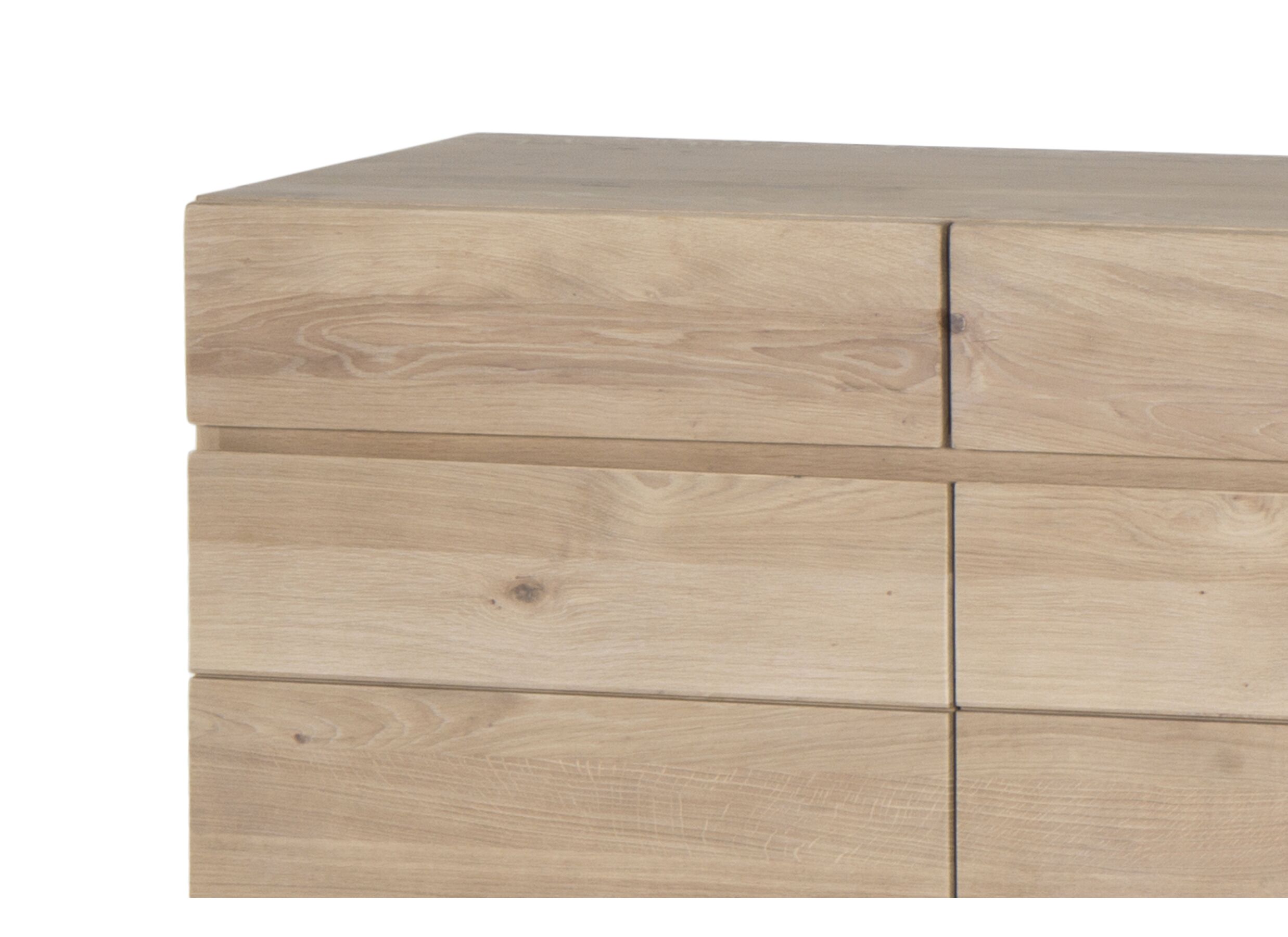 Buffet Palacio 180cm - chêne massif & décor - naturel
