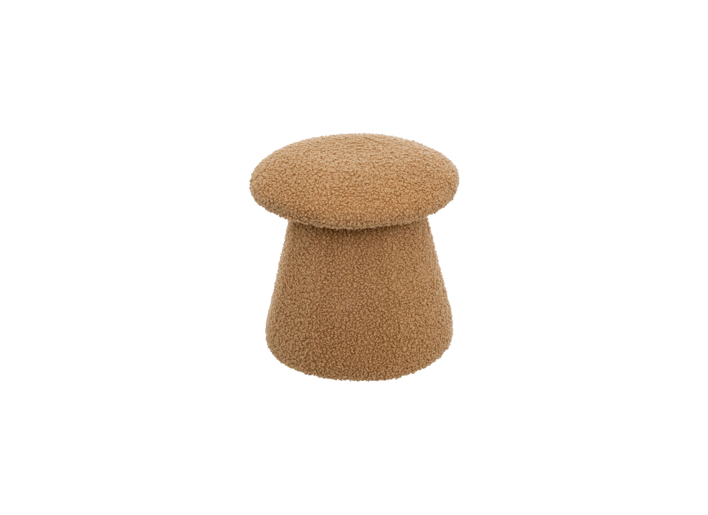 Plus Important - Pouf Champignon Ø27x27,5cm - bouclé - caramel