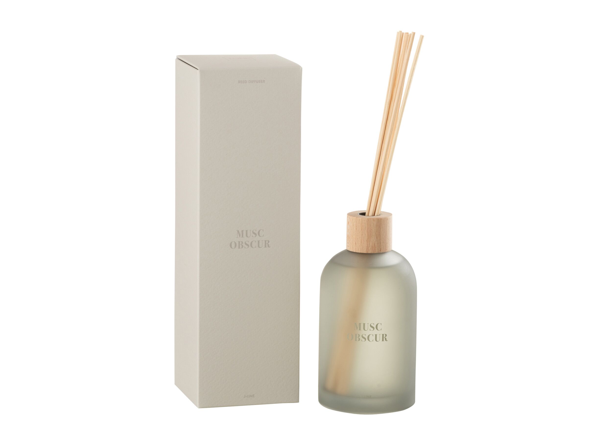 Plus Important - Bâtonnets parfumés Musc Obscur 250ml - verre - beige