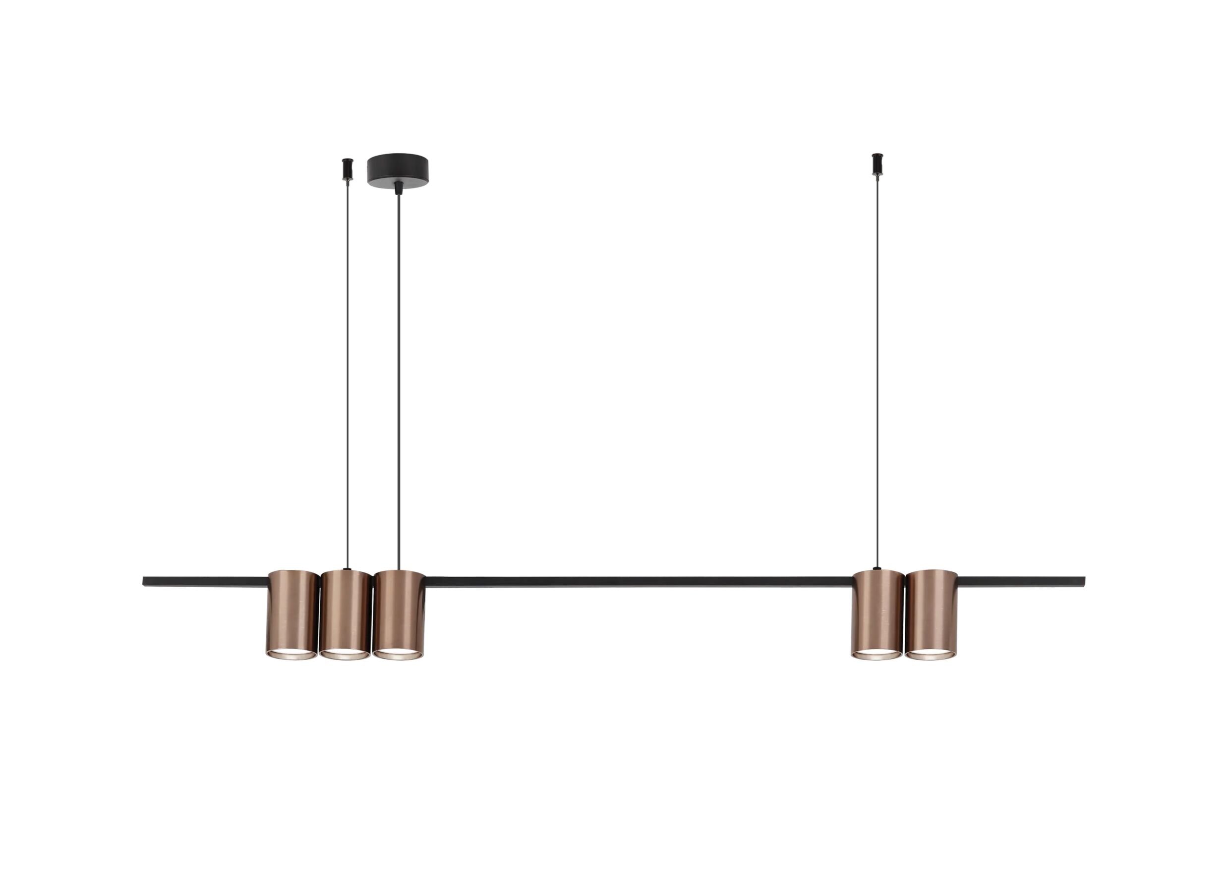 Plus Important - Suspension 100cm 5xGU10 - aluminium - bronze
