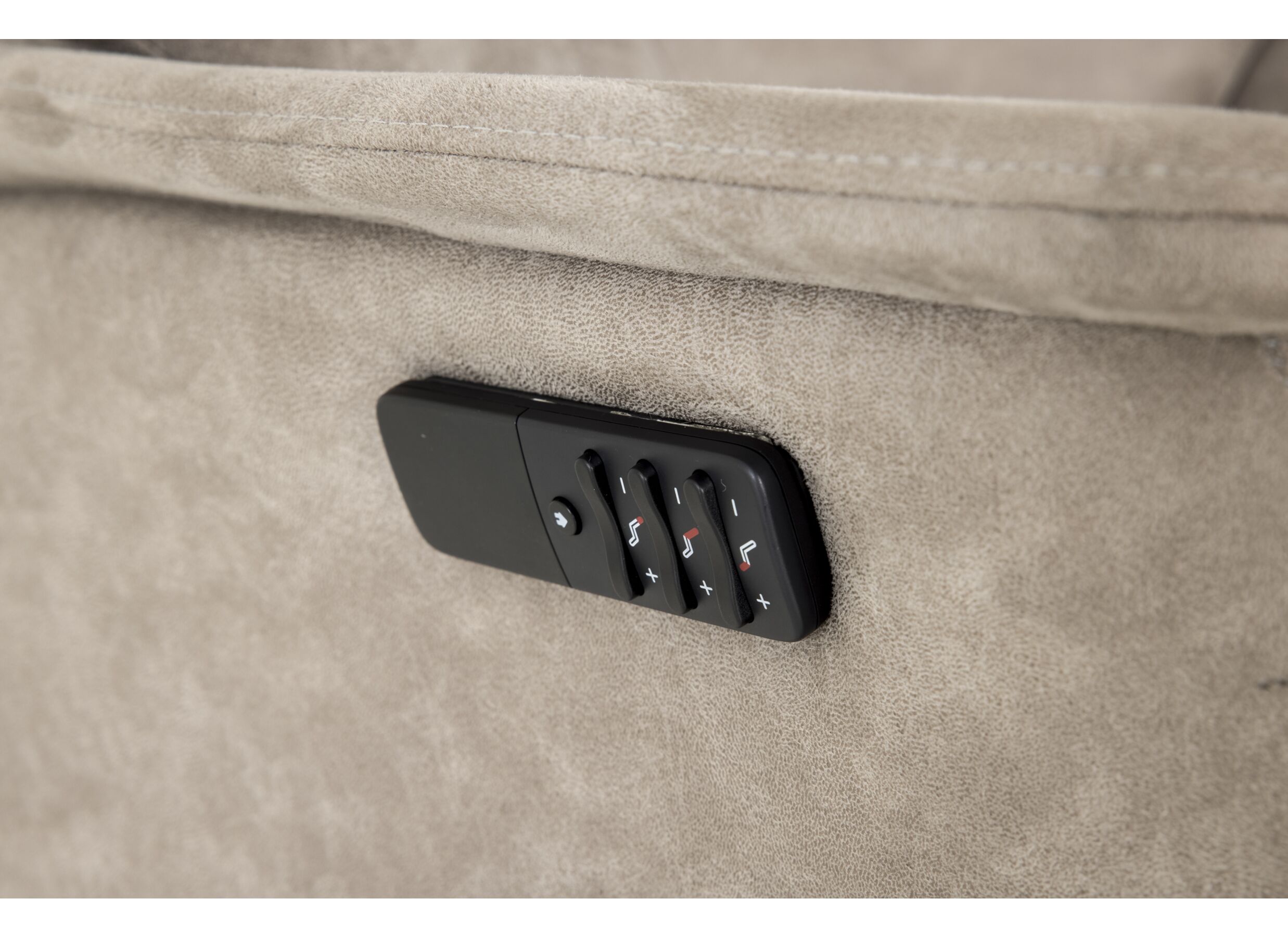 Detail - Fauteuil relax 8122 électrique microfibre argile