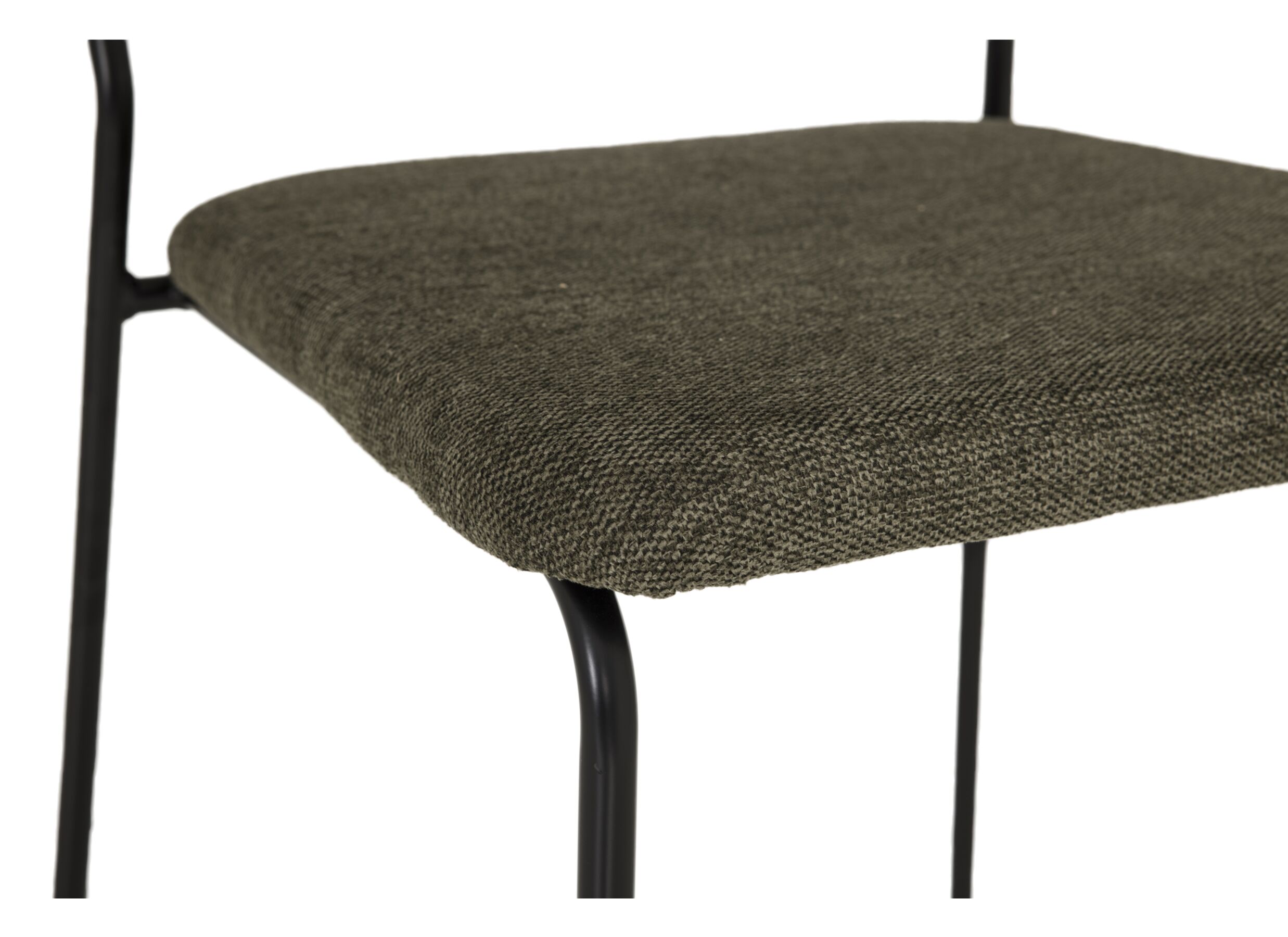 Chaise Epoca 46x54.5x85cm - tissu - vert