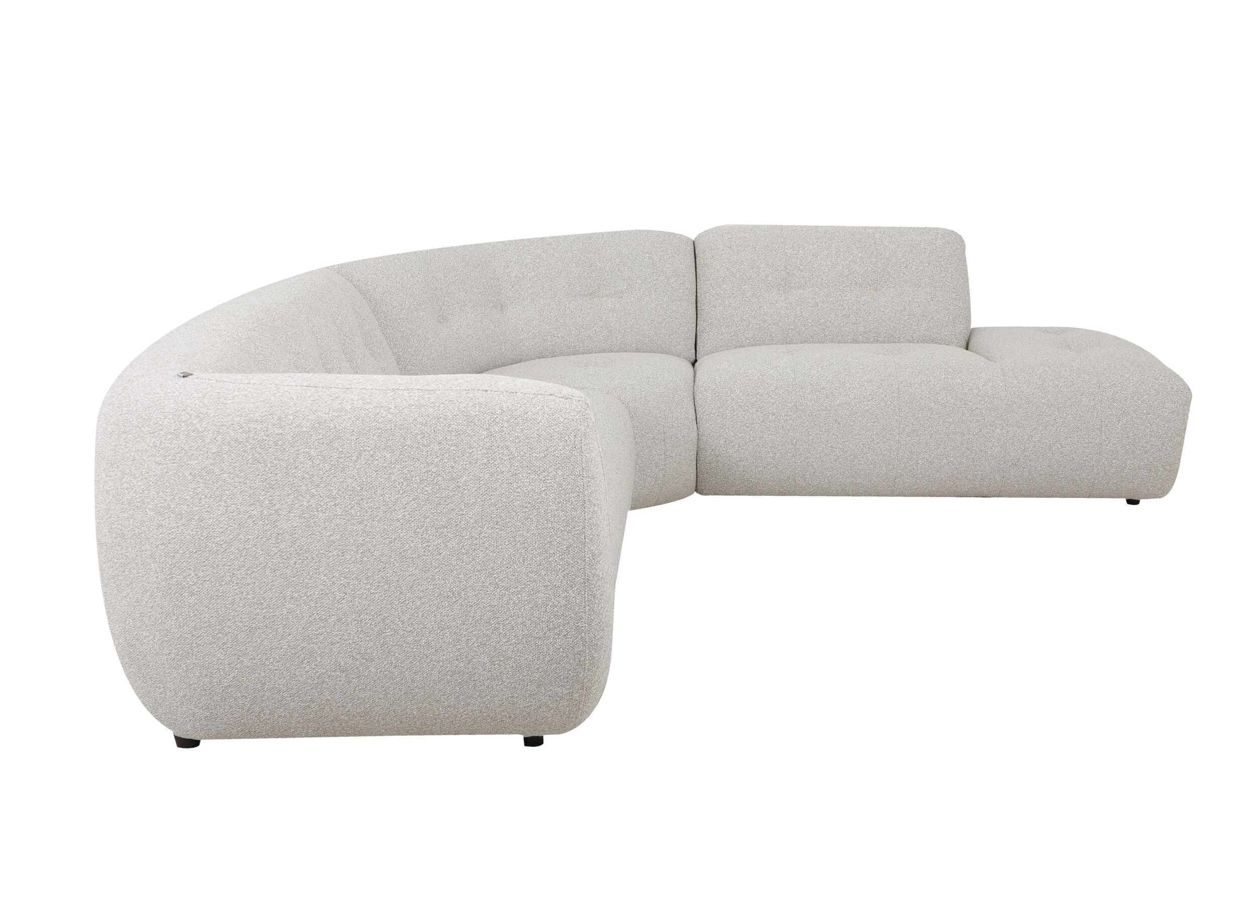 Aperçu - Canapé d'angle Bibao Hoeksalon Bibao 287x245cm - tissu - greige