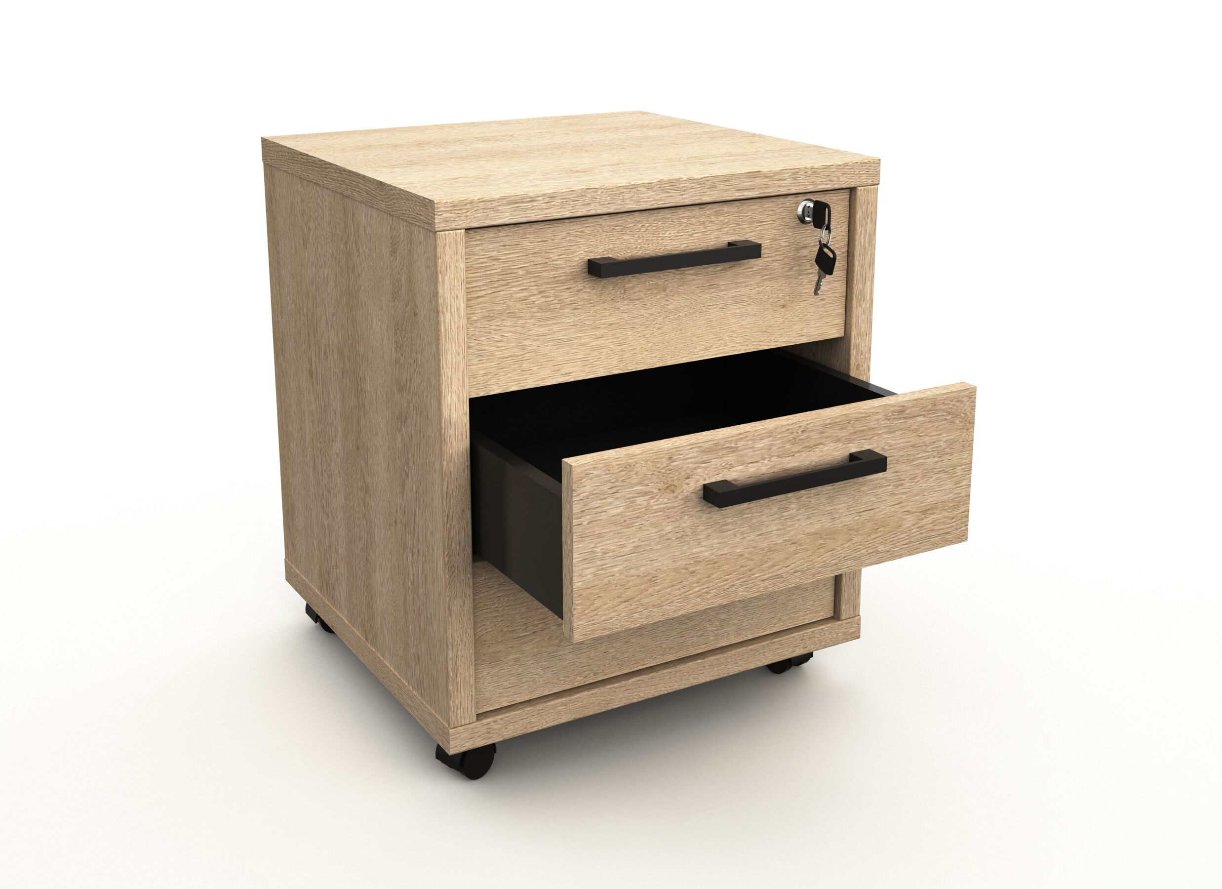 Indeling - Ladeblok Flexo-2 51x48x59cm - decor - zand eik met slot