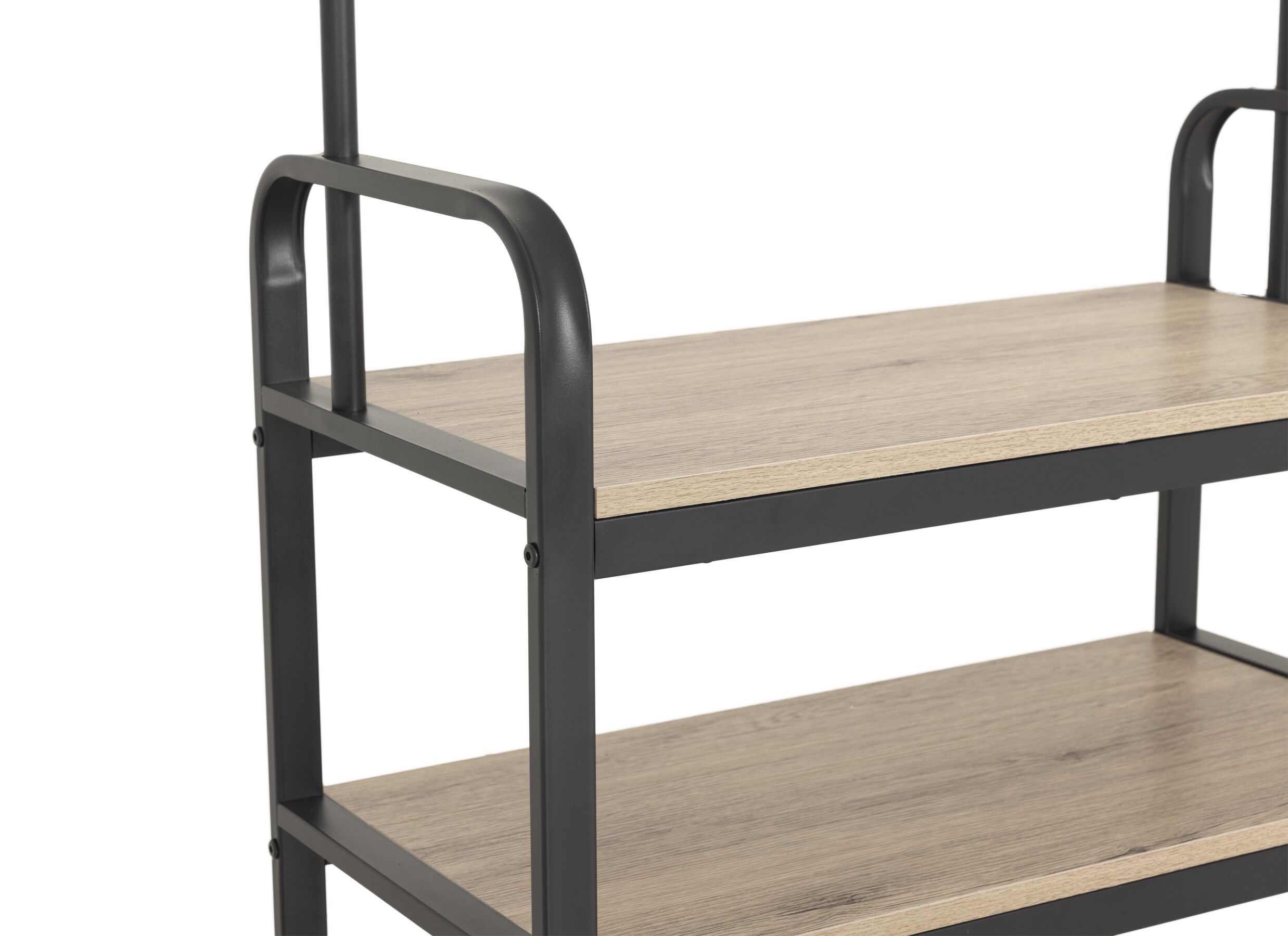 Detailfoto - Halkast Rescue 73x34x170cm - decor & metaal - white ash & zwart