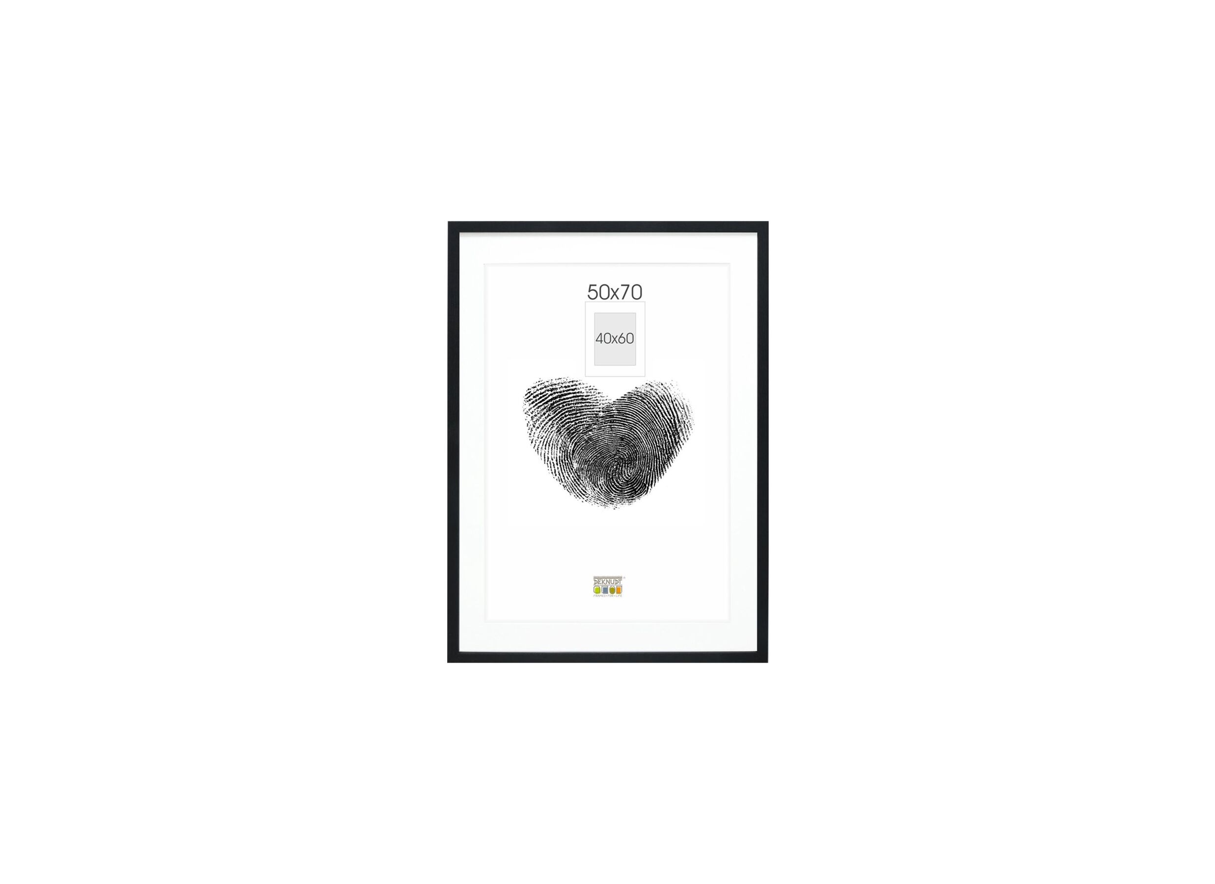 Fotokader S66KF2P1 70x50cm - hout & glas - zwart - Cadre photo S66KF2P1 70x50cm - bois & verre - noir