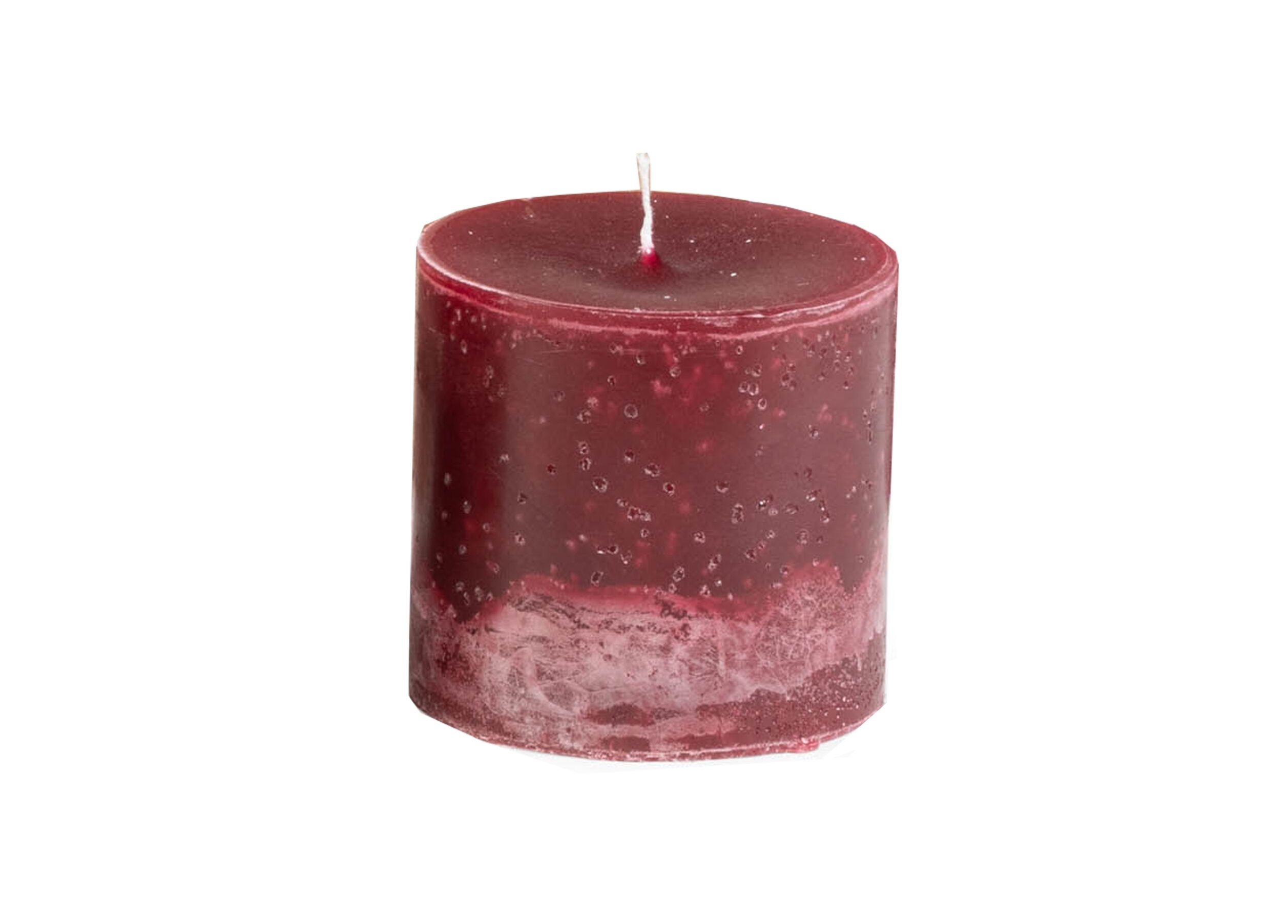 Kaars Ø10xH10cm - burgundy - Bougie Ø10xH10cm - burgundy