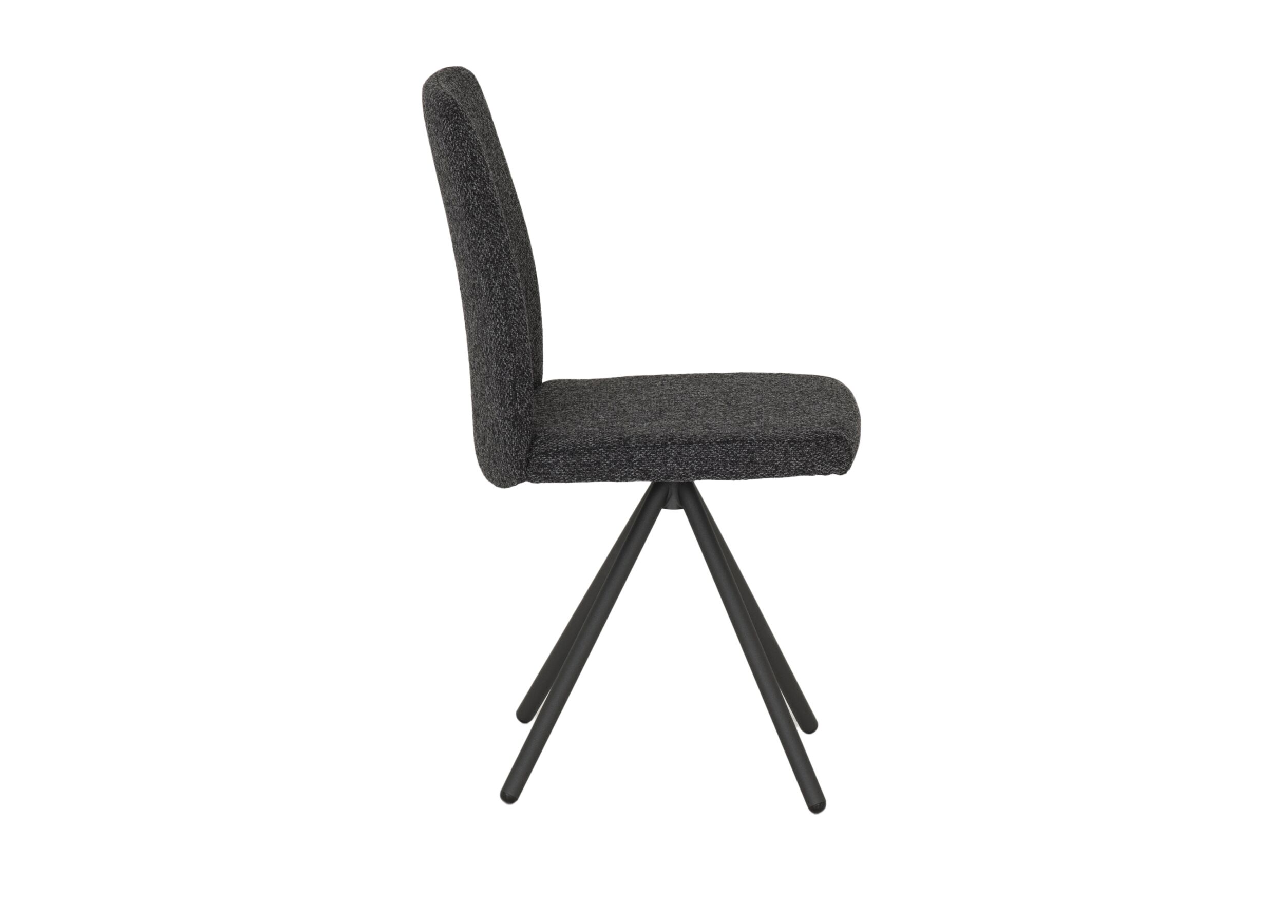 Chaise Pinot 44,5x61x90cm - acier/tissu - carbon