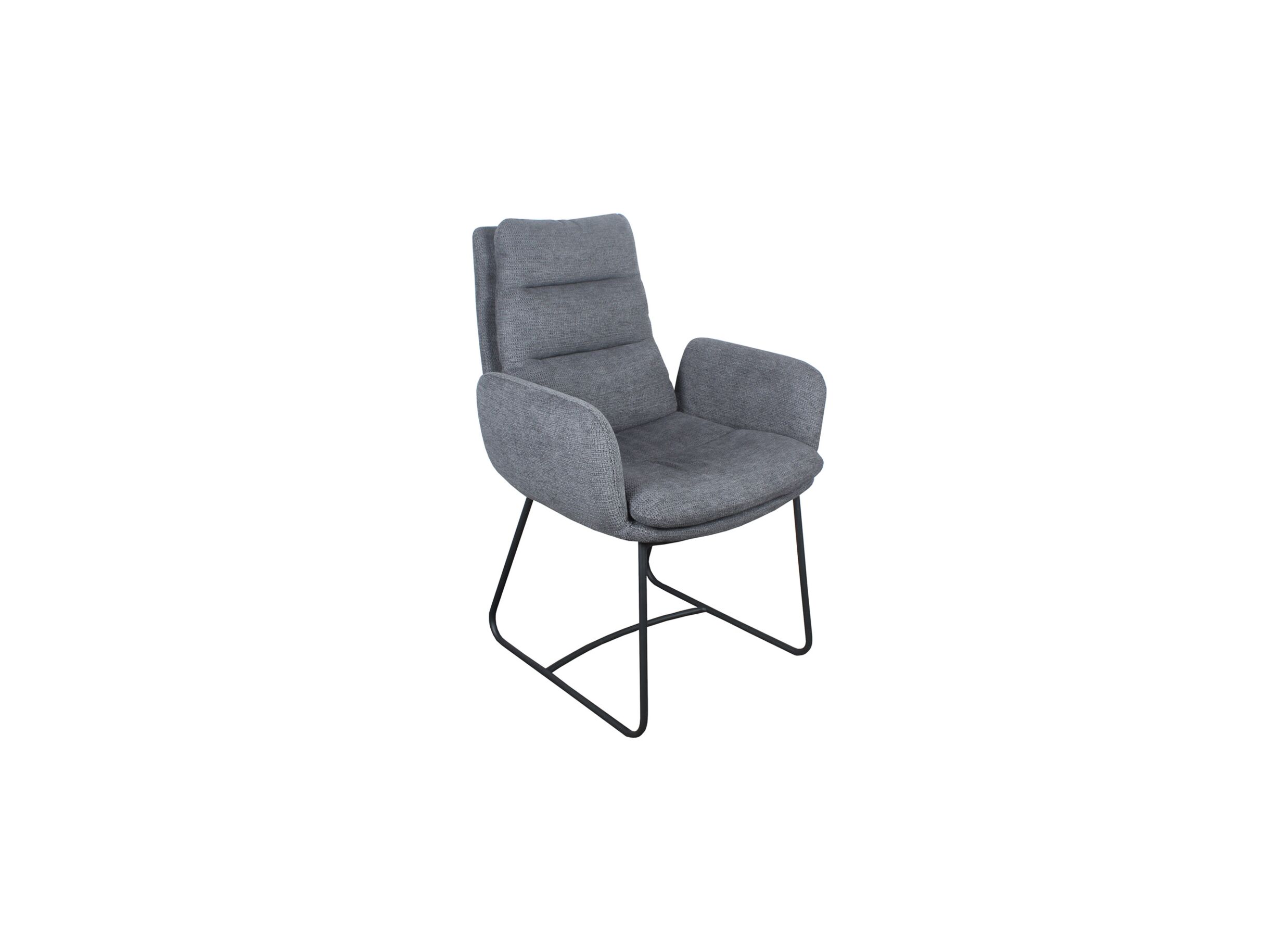 Stoel Crux 67x62x93cm - stof - grijs