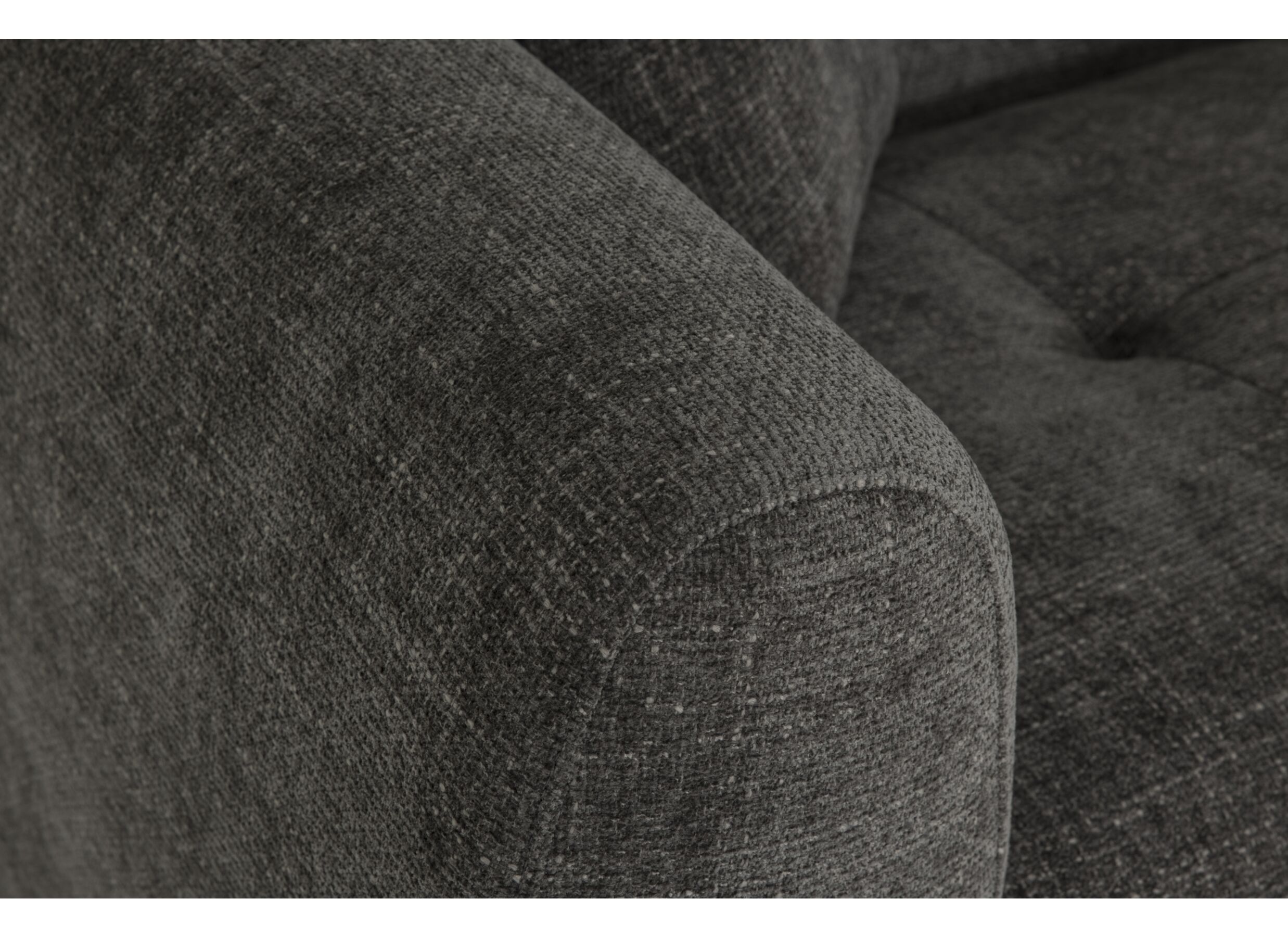 Detail - Canapé d'angle Maui fibre polyester - gris