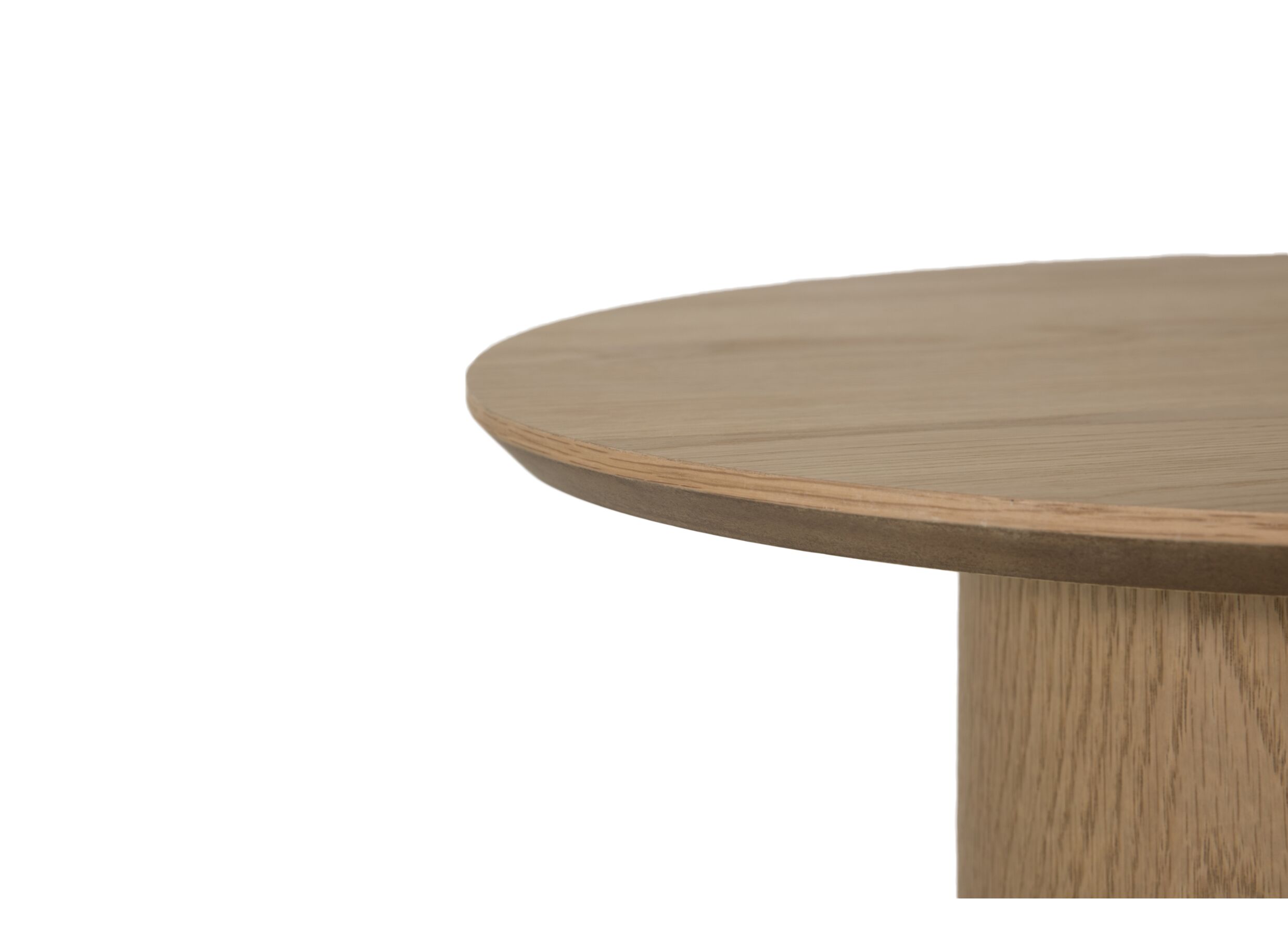 Detailfoto - Salontafel Cappa 75x60cm - eik fineer - naturel