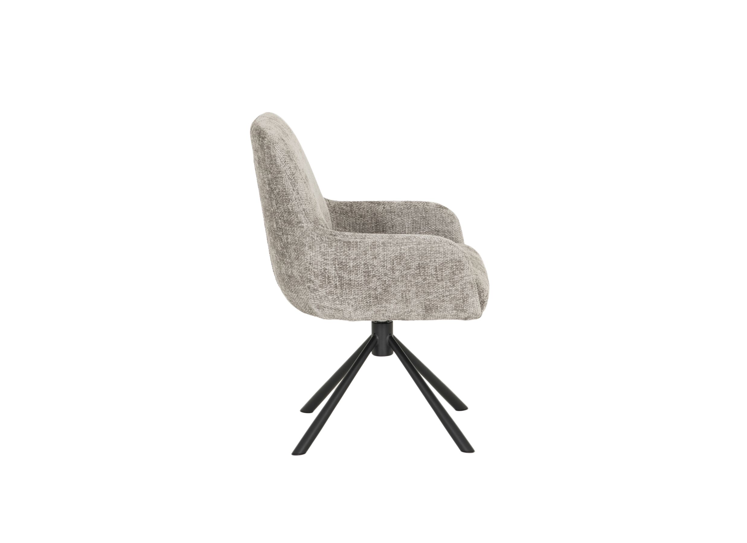 Overzichtsfoto - Draaistoel Jump 47x60x88cm - stof - lichtgrijs