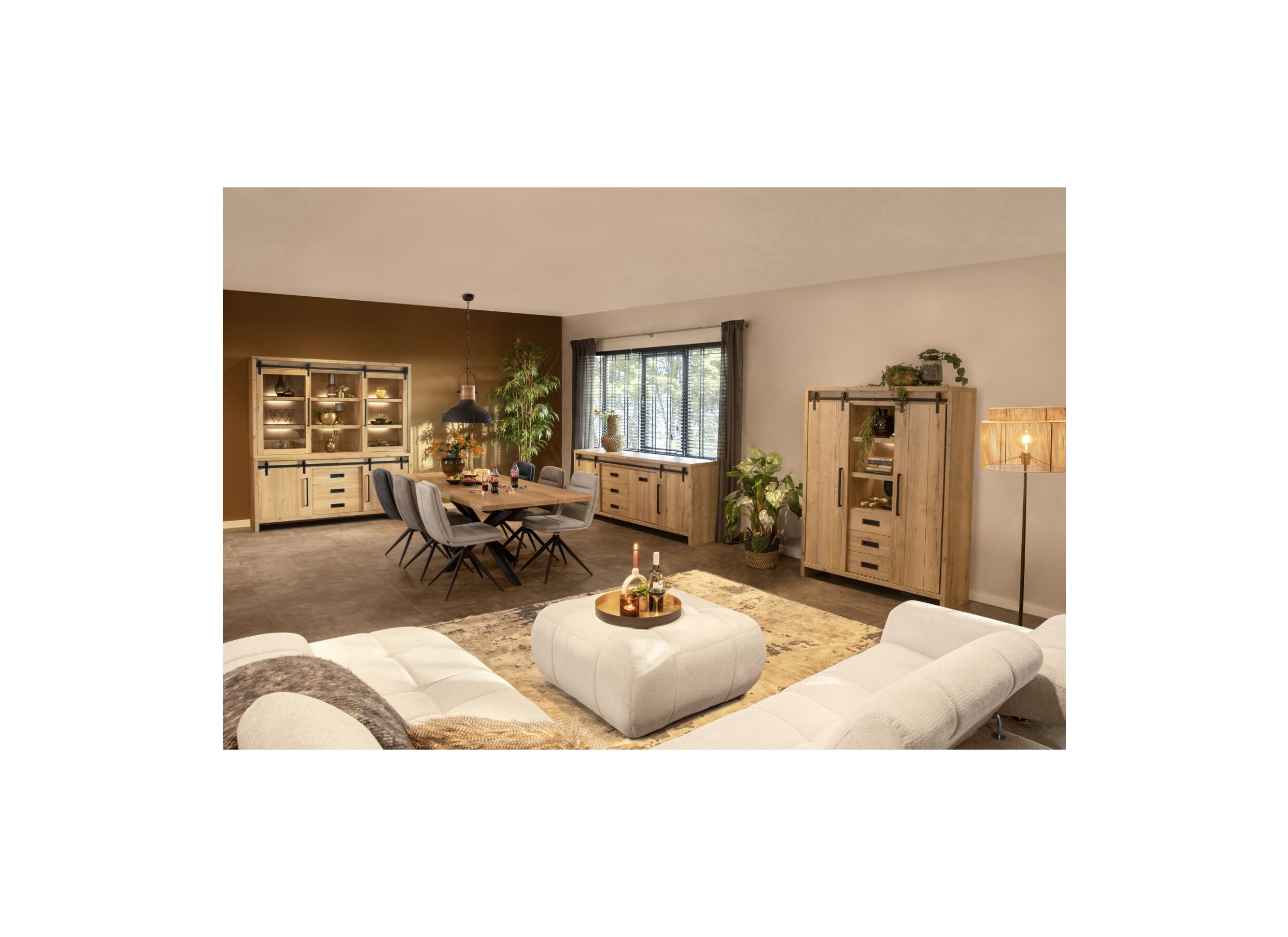 Foto ambiance - Buffet Cottage 225cm - lamulux - naturel
