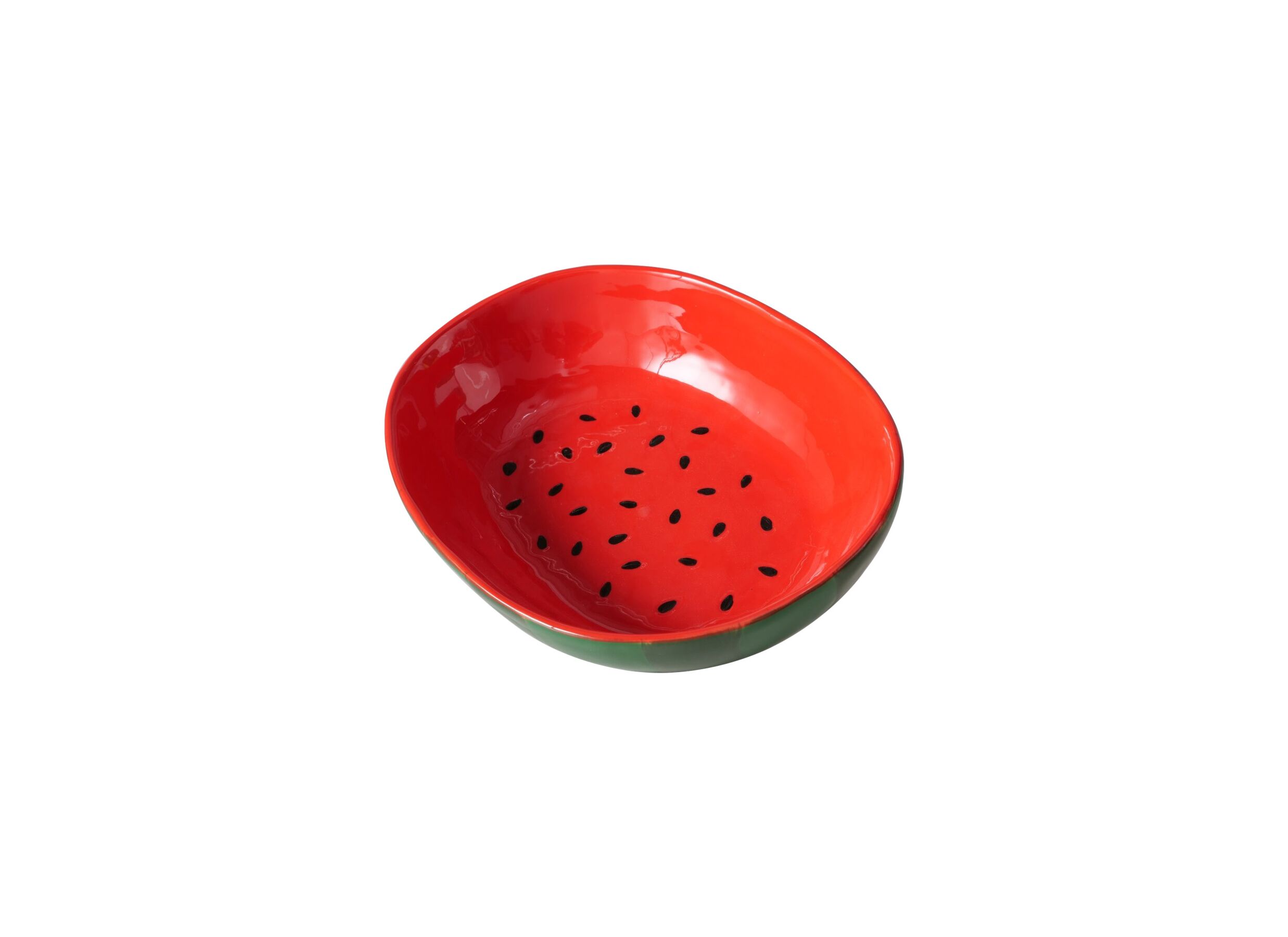 Aperçu - Corbeille à fruits Melon 20x15,5cm - ceramic - red/green
