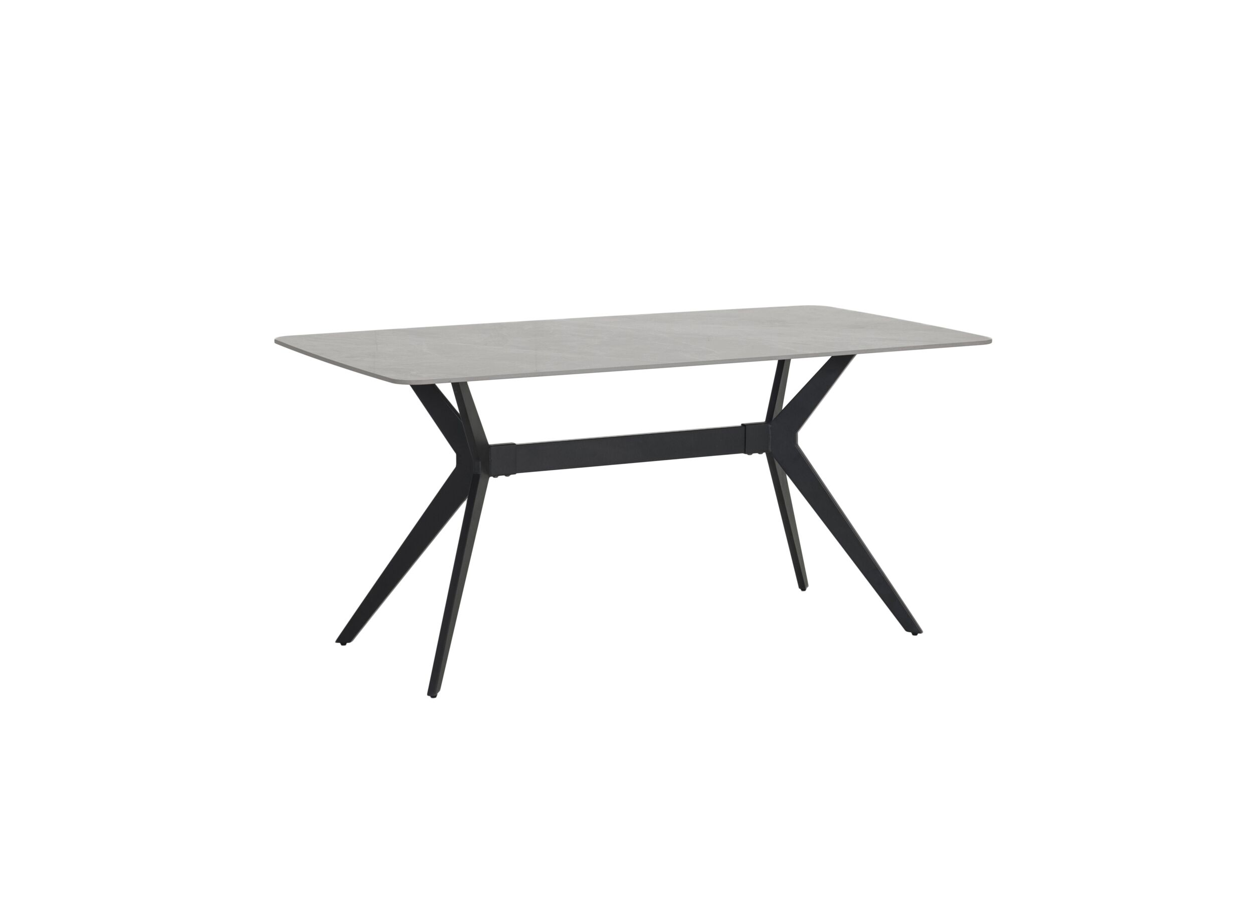Hoofdfoto - Tafel Zins 160x90cm - metaal - glossy Italian grey