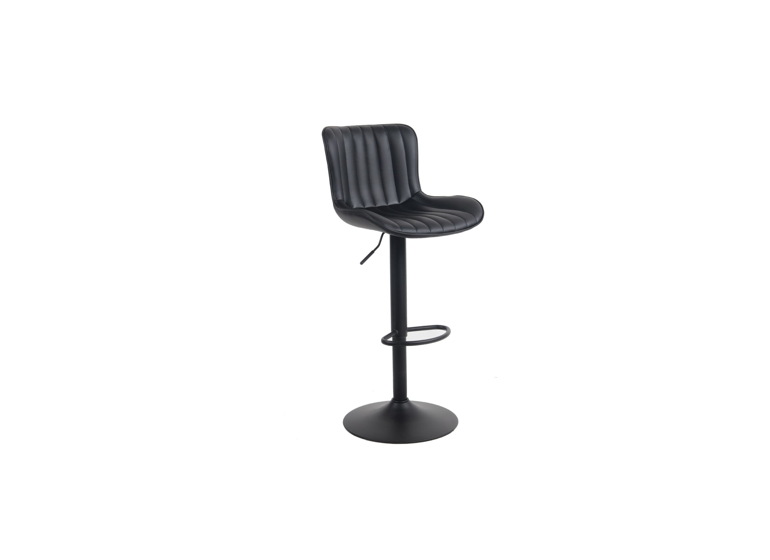Chaise de bar Gigolo HA58cm similicuir noir - Chaise de bar Gigolo HA58-83cm - similicuir - noir