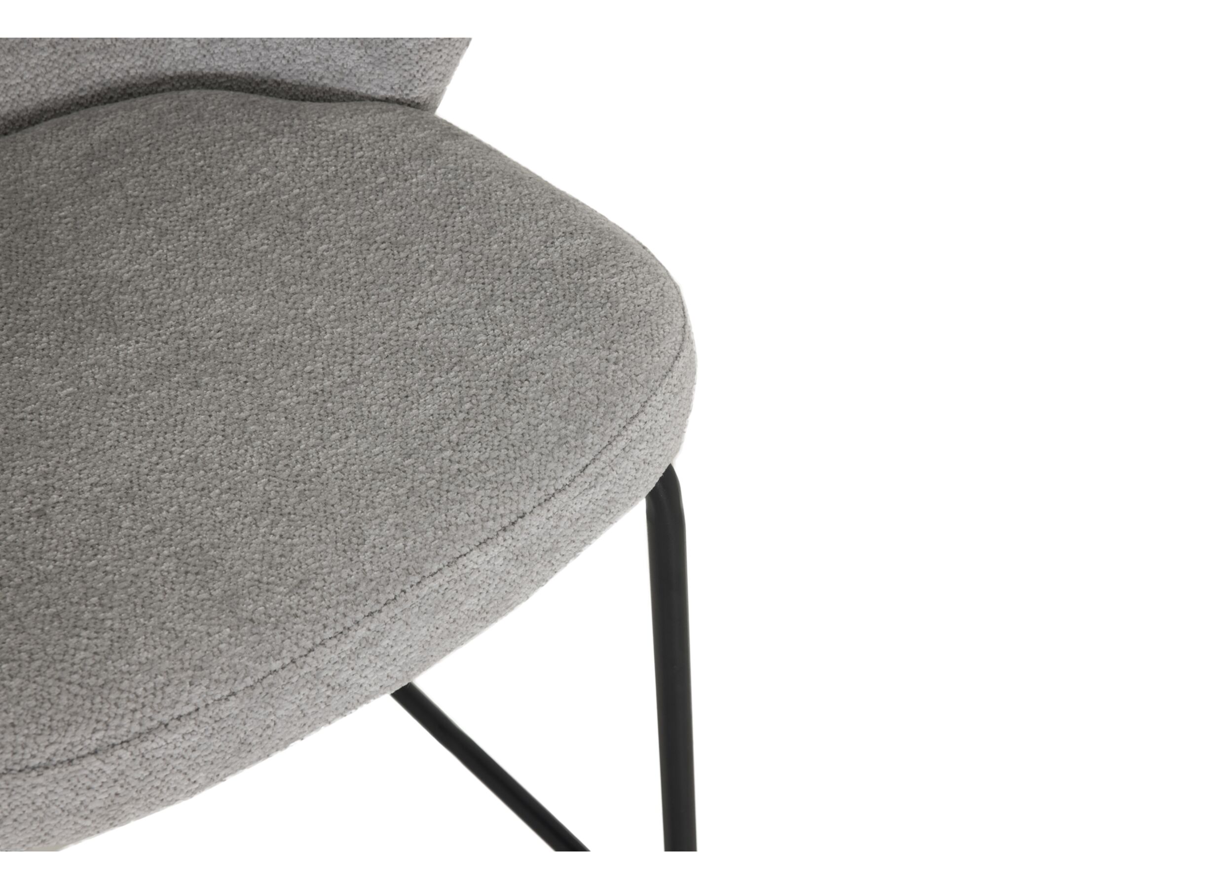 Detailfoto - Barstoel Shell ZH65cm - stof - grijs