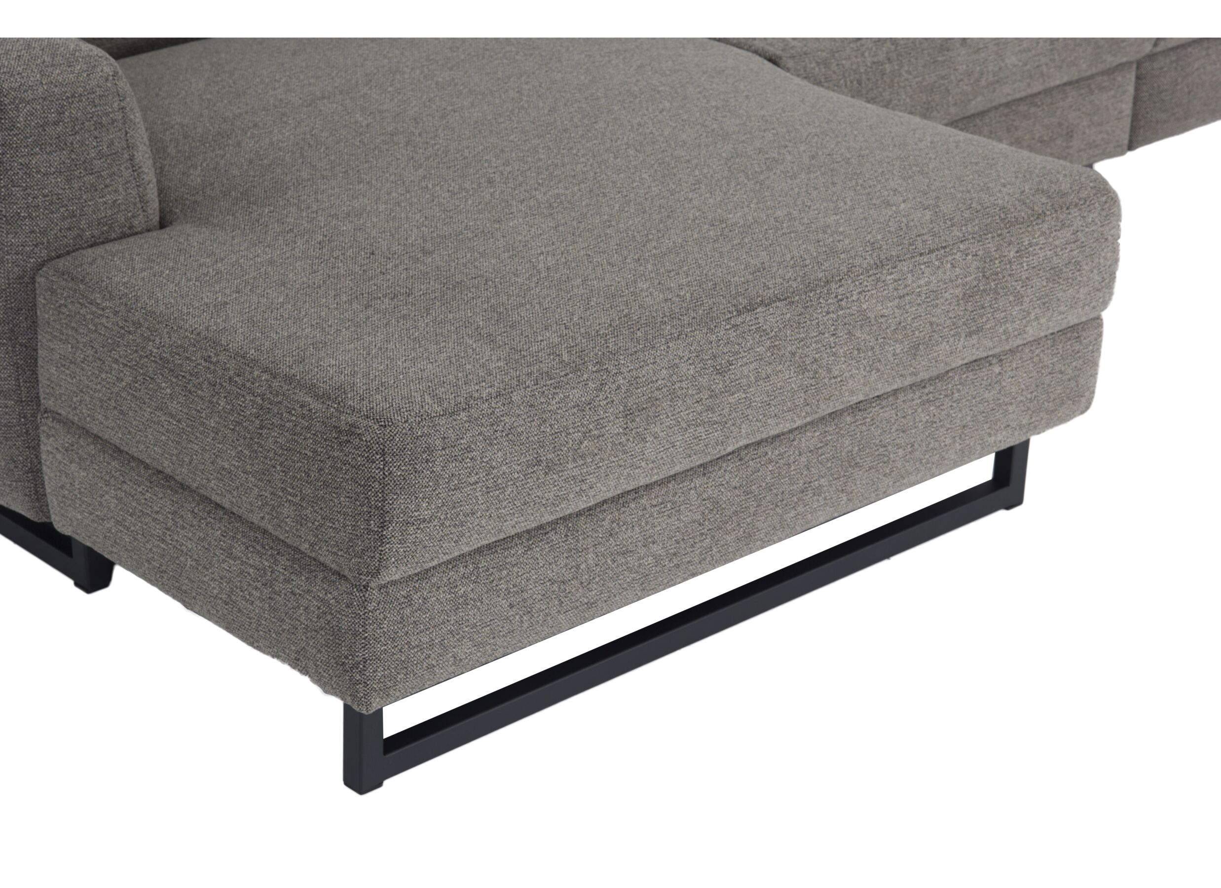 Hoeksalon Vaucluse 314x160cm - stof bruin taupe met relax