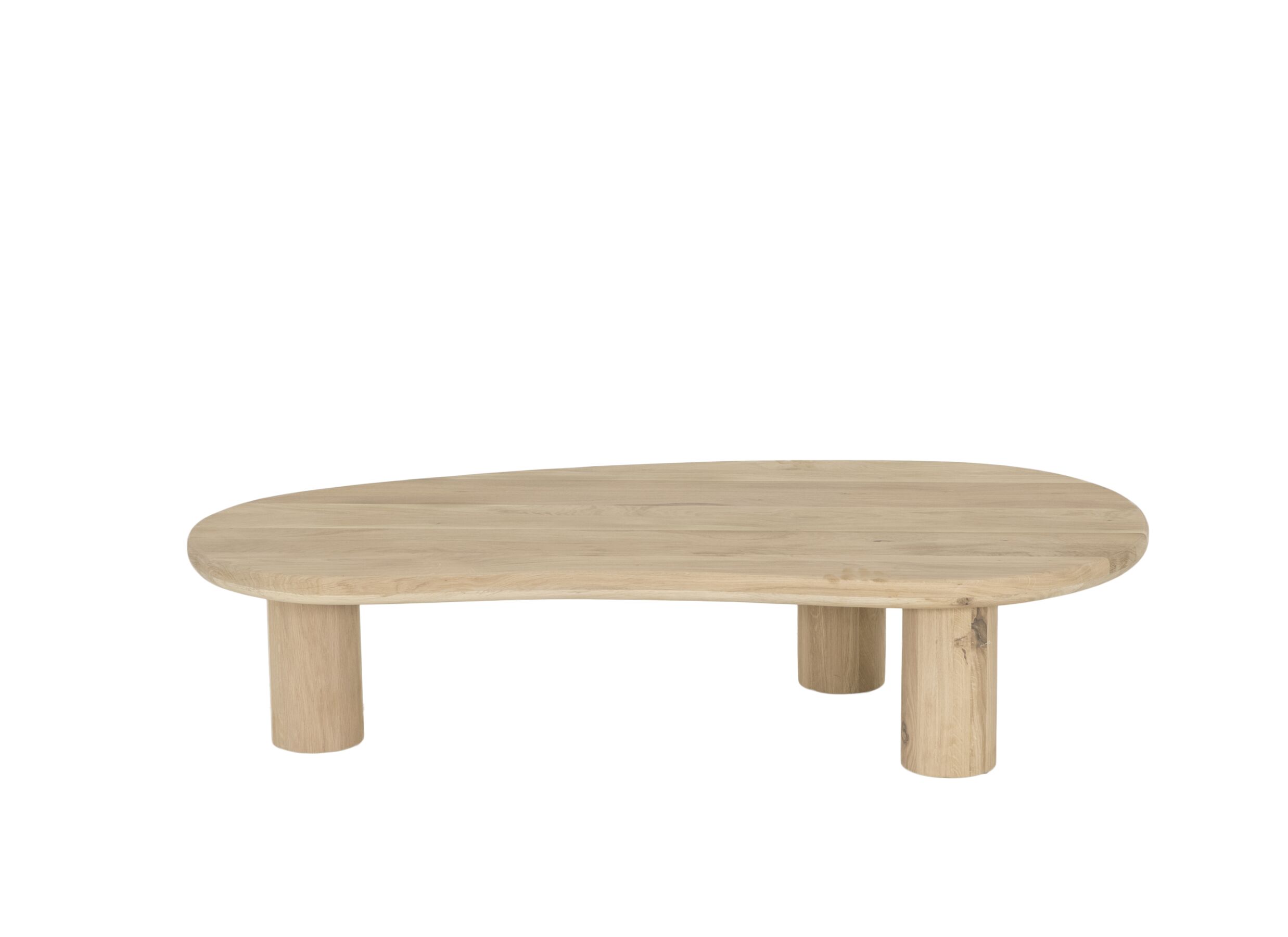 Table basse Nephro 120x60cm - chêne massif - naturel