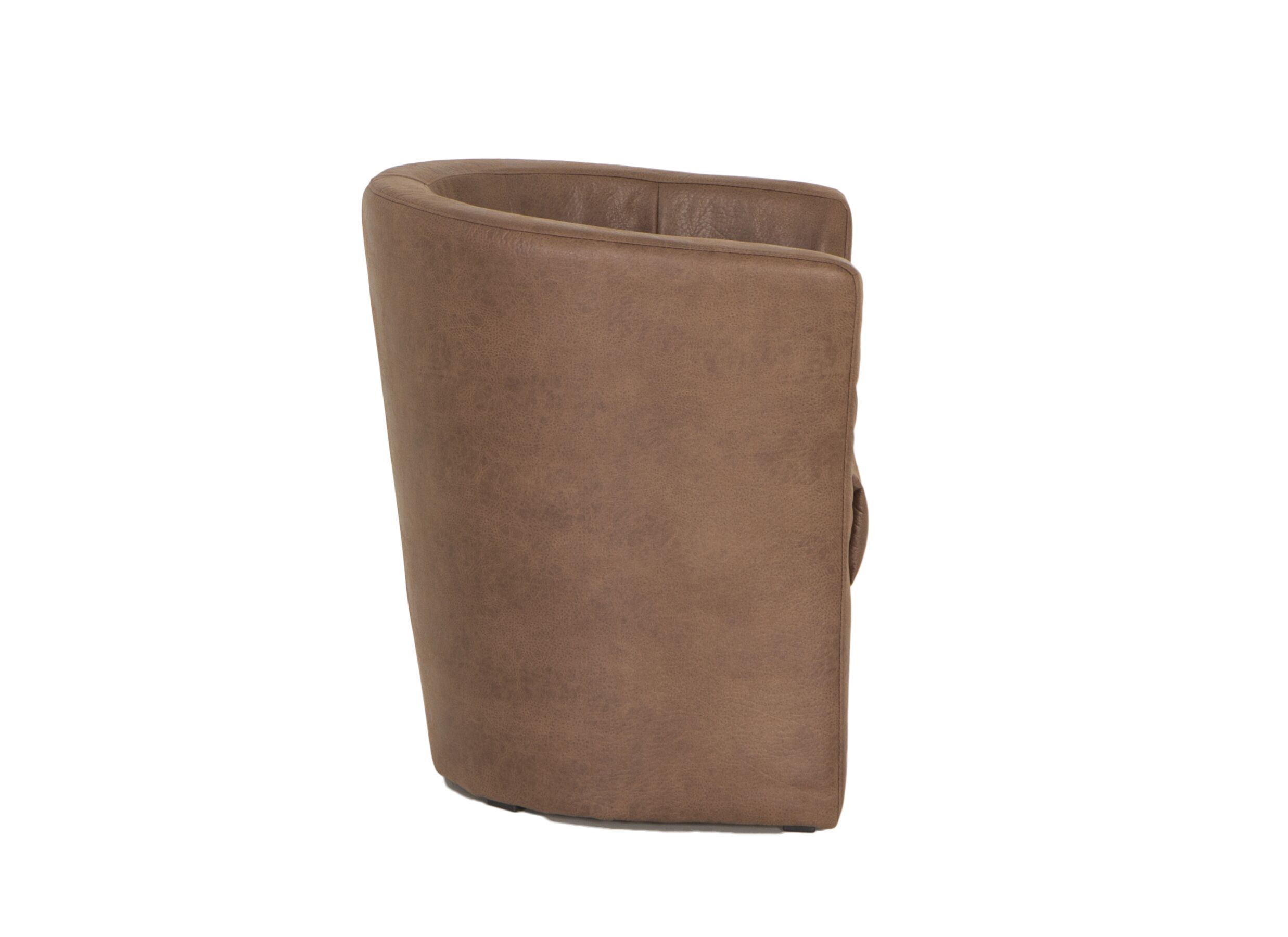 Zetel Mini Kuip 82x60x77cm - stof - cognac