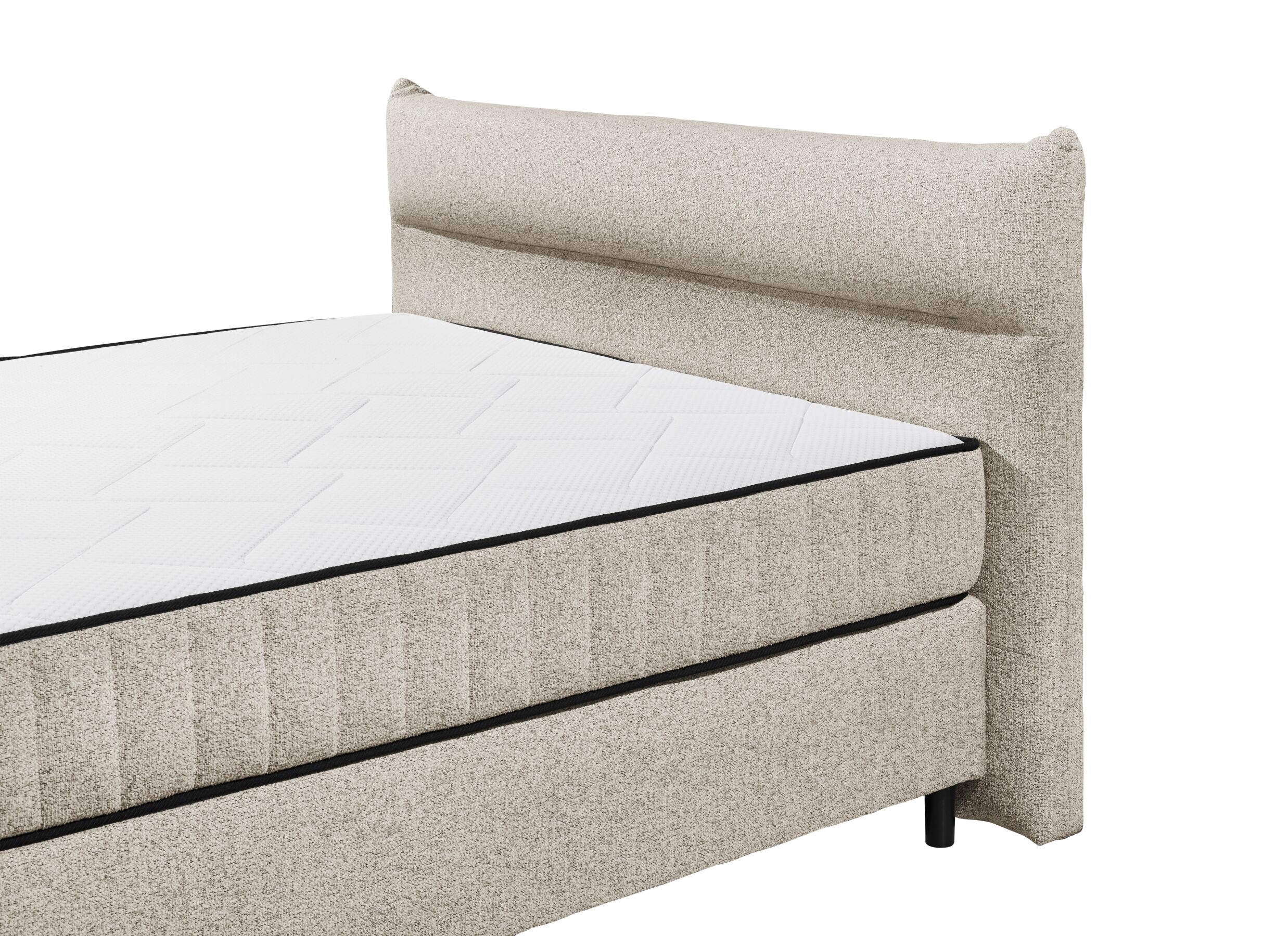 Detail - Boxspring Vlieland 180x200cm - tissu - beige