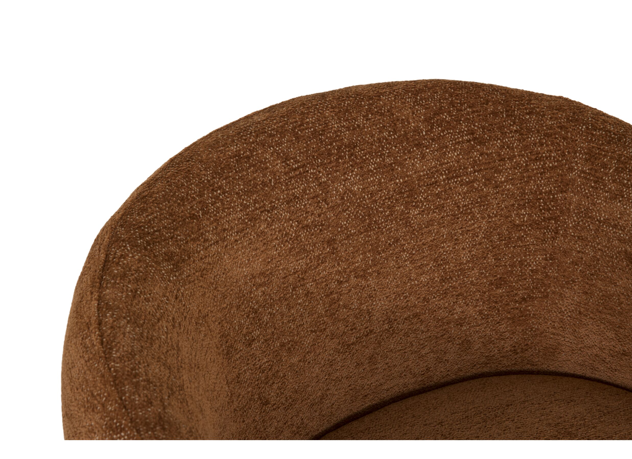Fauteuil Crush 74x68x74cm - tissu - rouille