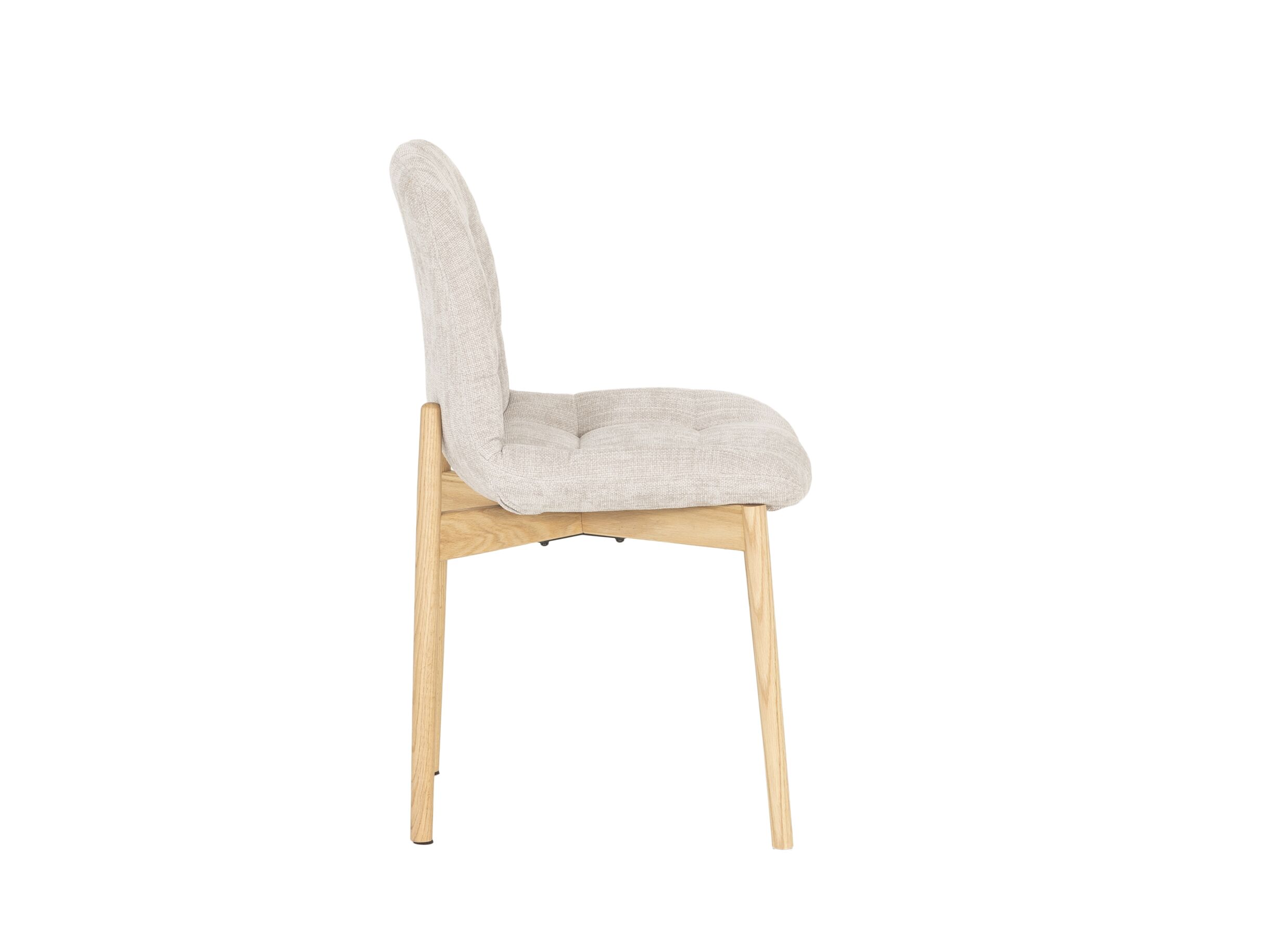 Aperçu - Chaise Cassian 49x54x86cm - tissu - taupe